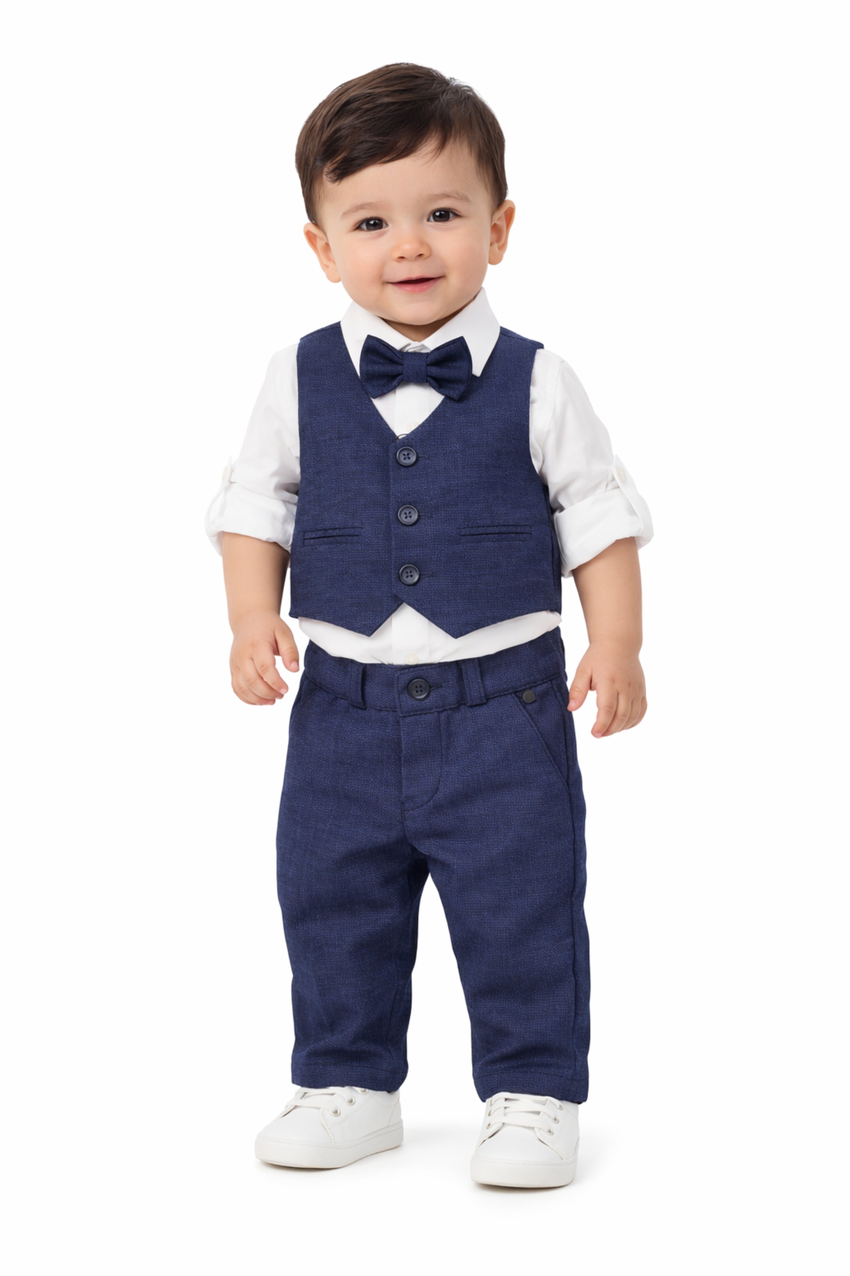 Completo Battesimo Bimbo Blu Marino