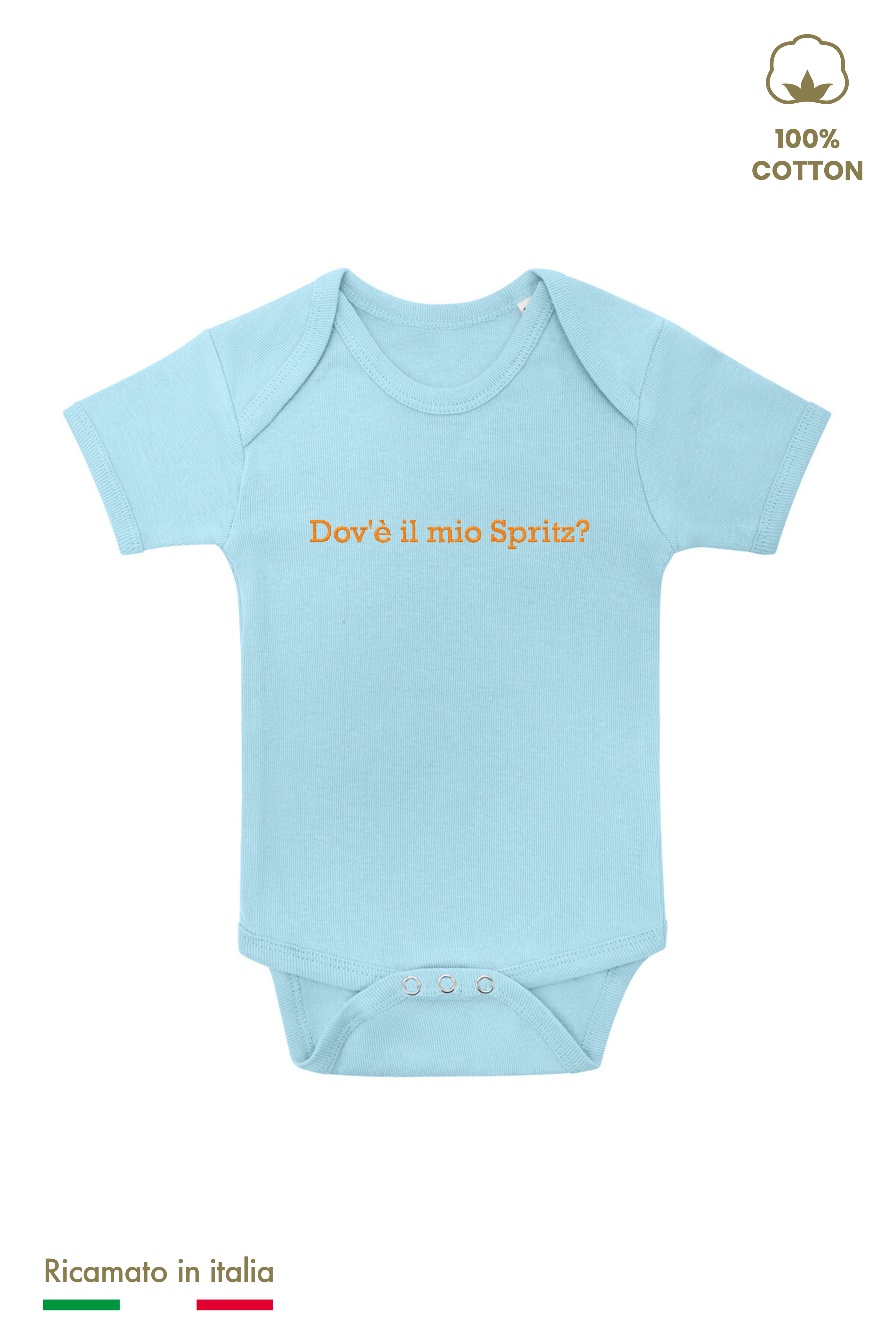 Body Ricamato "Dov'è il mio Spritz?"