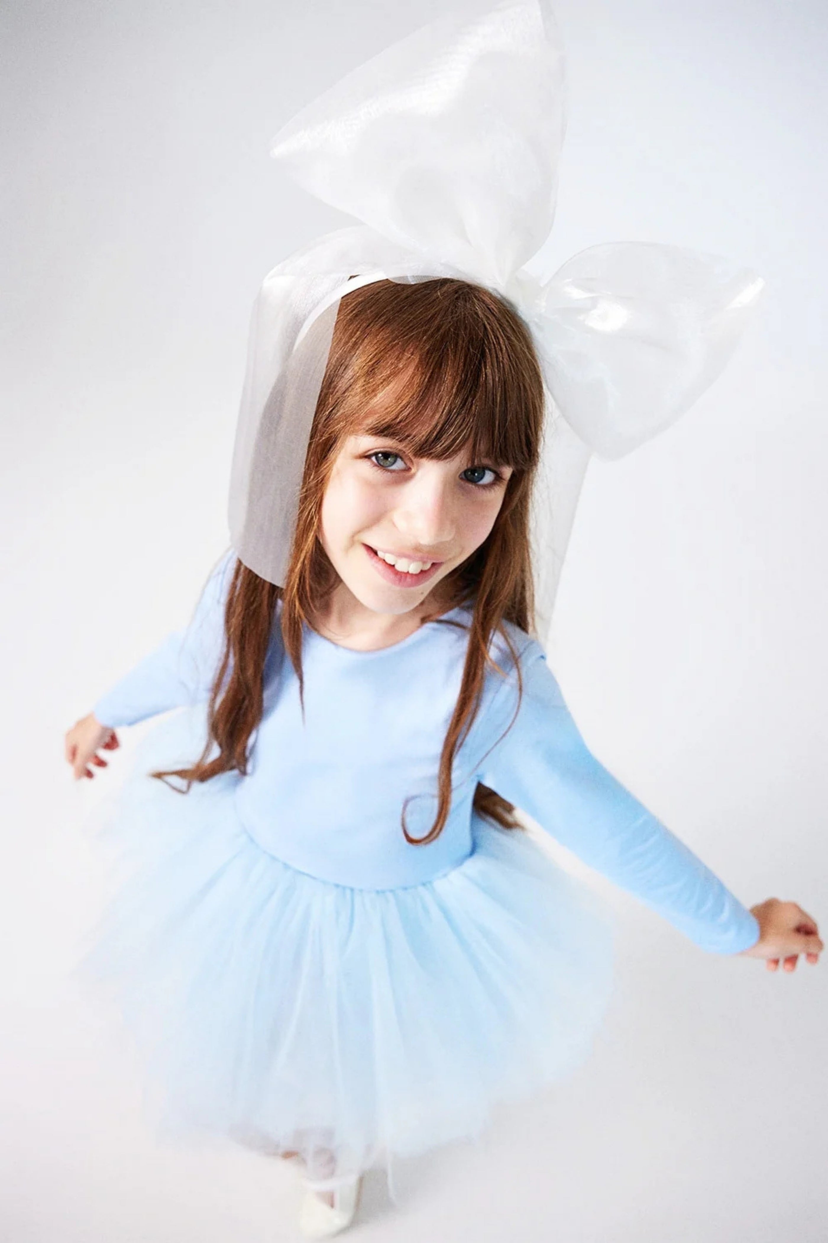 Abito Bambina Tutù Azzurro Polvere
