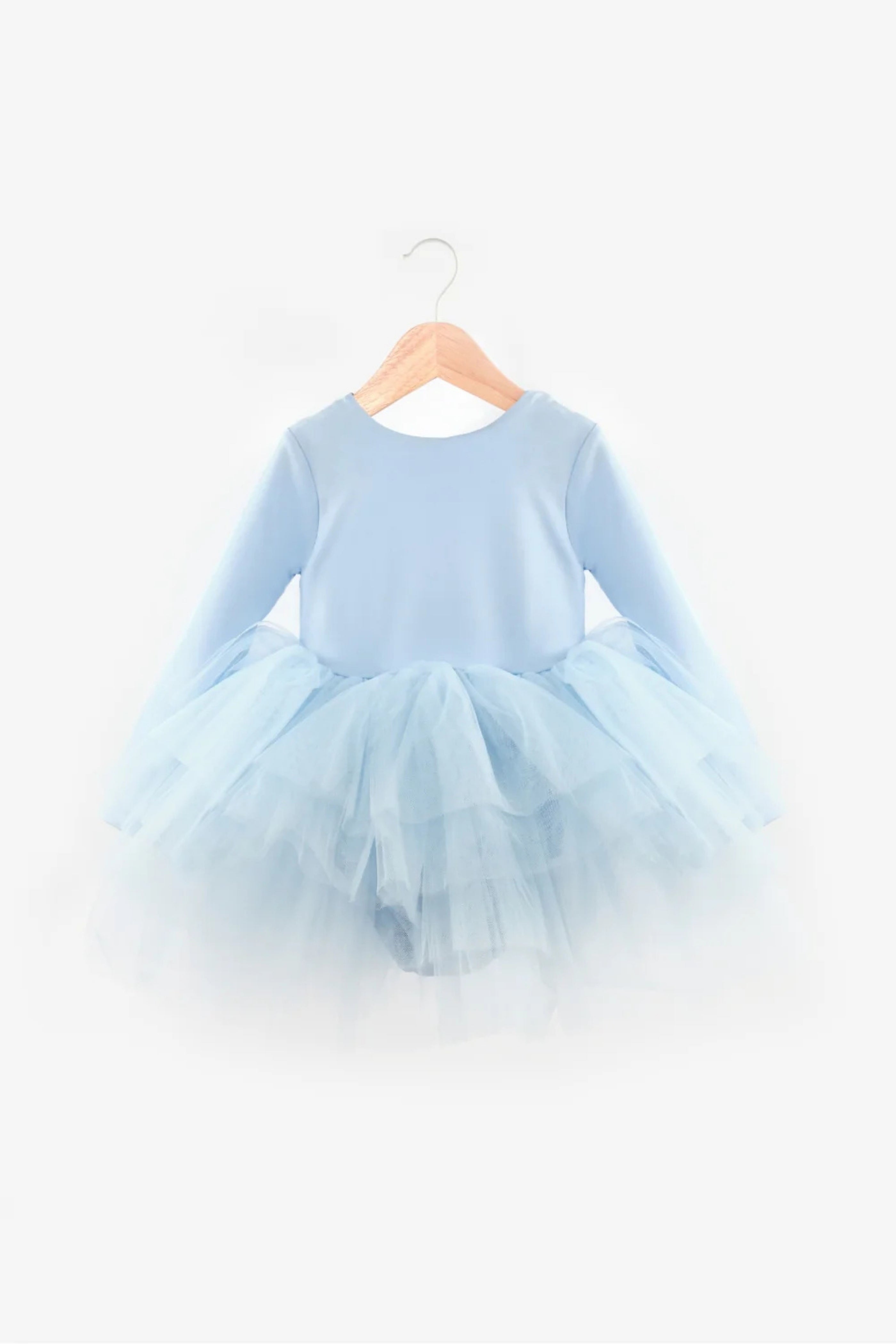 Abito Bambina Tutù Azzurro Polvere