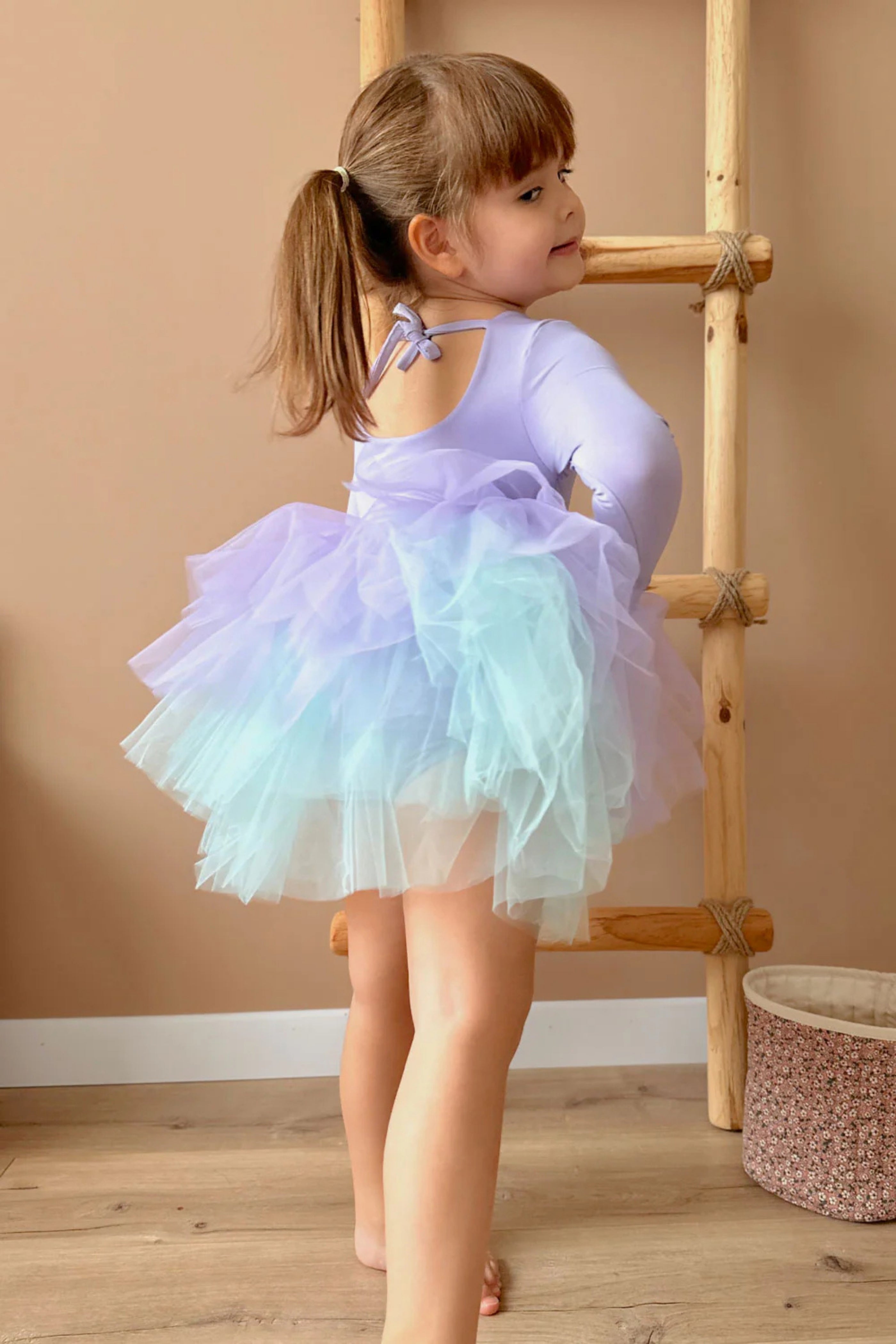 Abito Bambina Tutù Glicine
