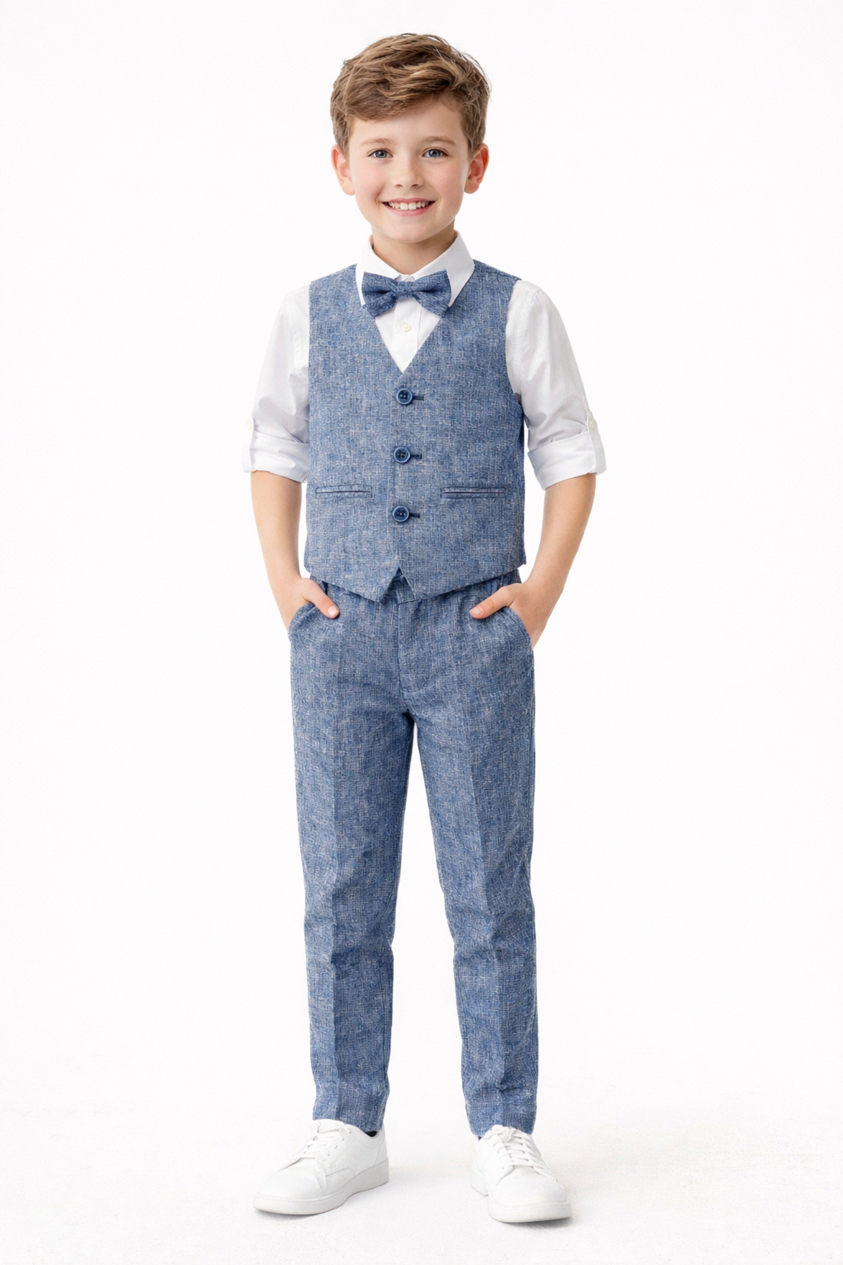 Completo Cerimonia Bambino Blu Denim