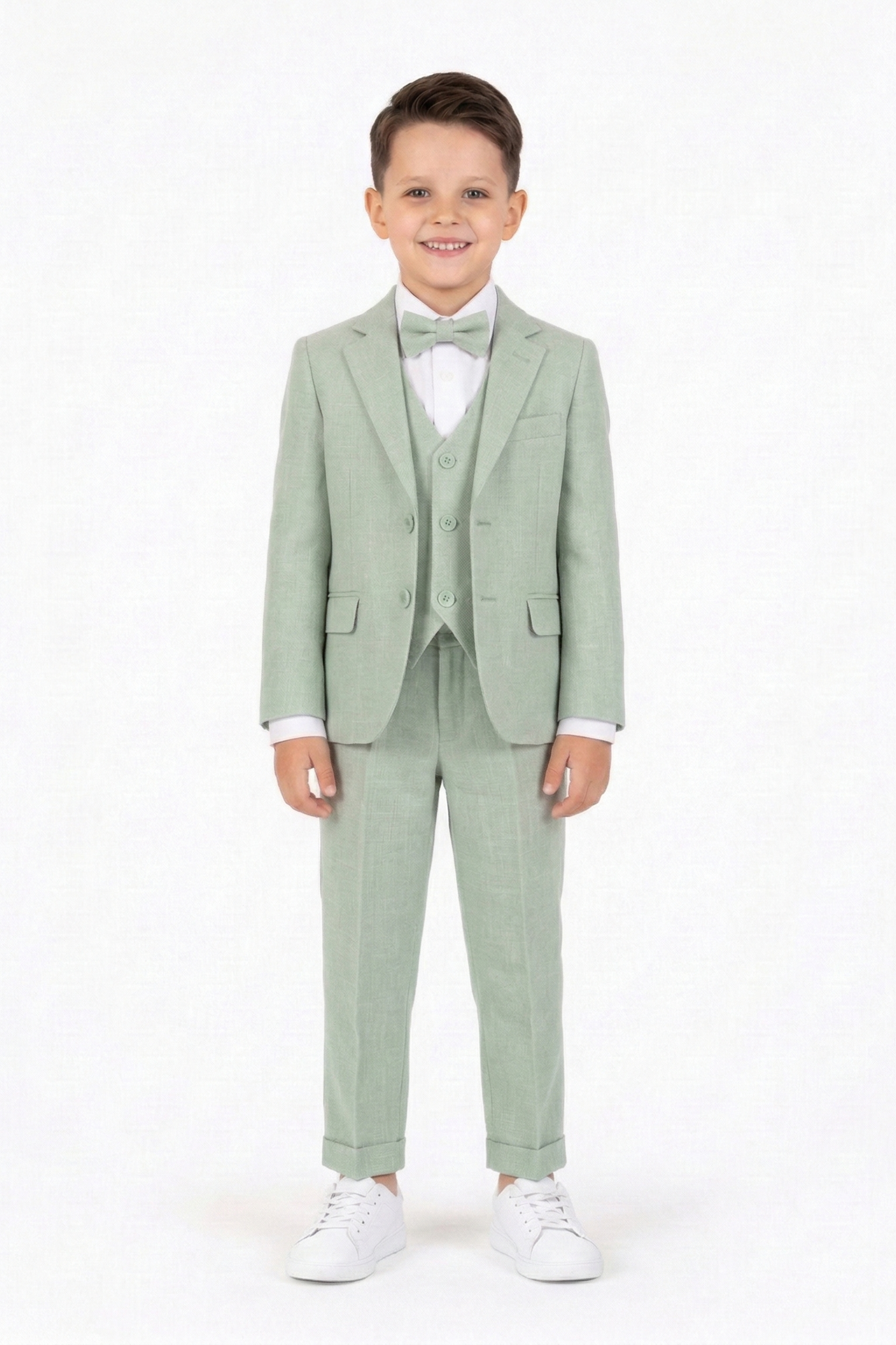 Completo Cerimonia Bambino Verde Salvia
