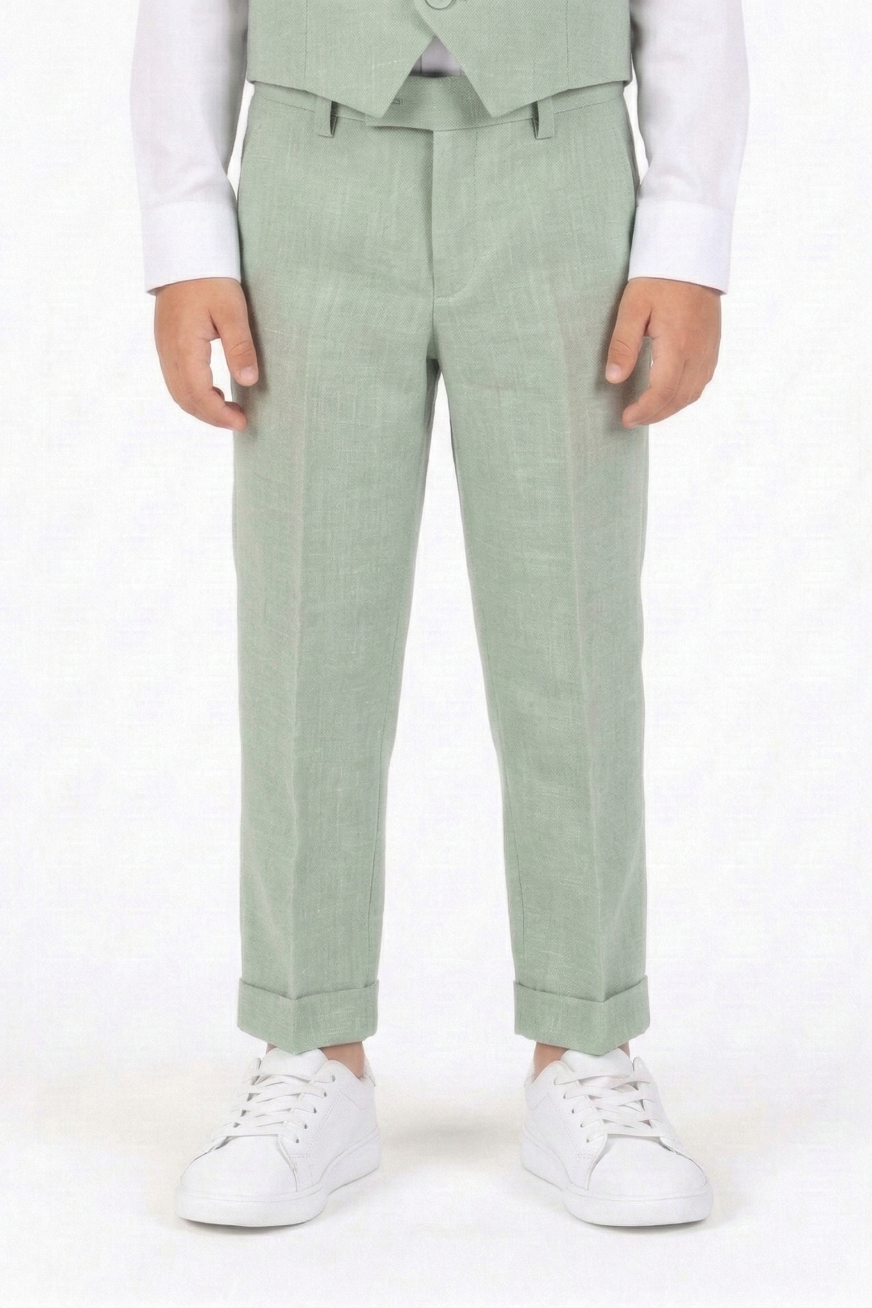 Completo Cerimonia Bambino Verde Salvia