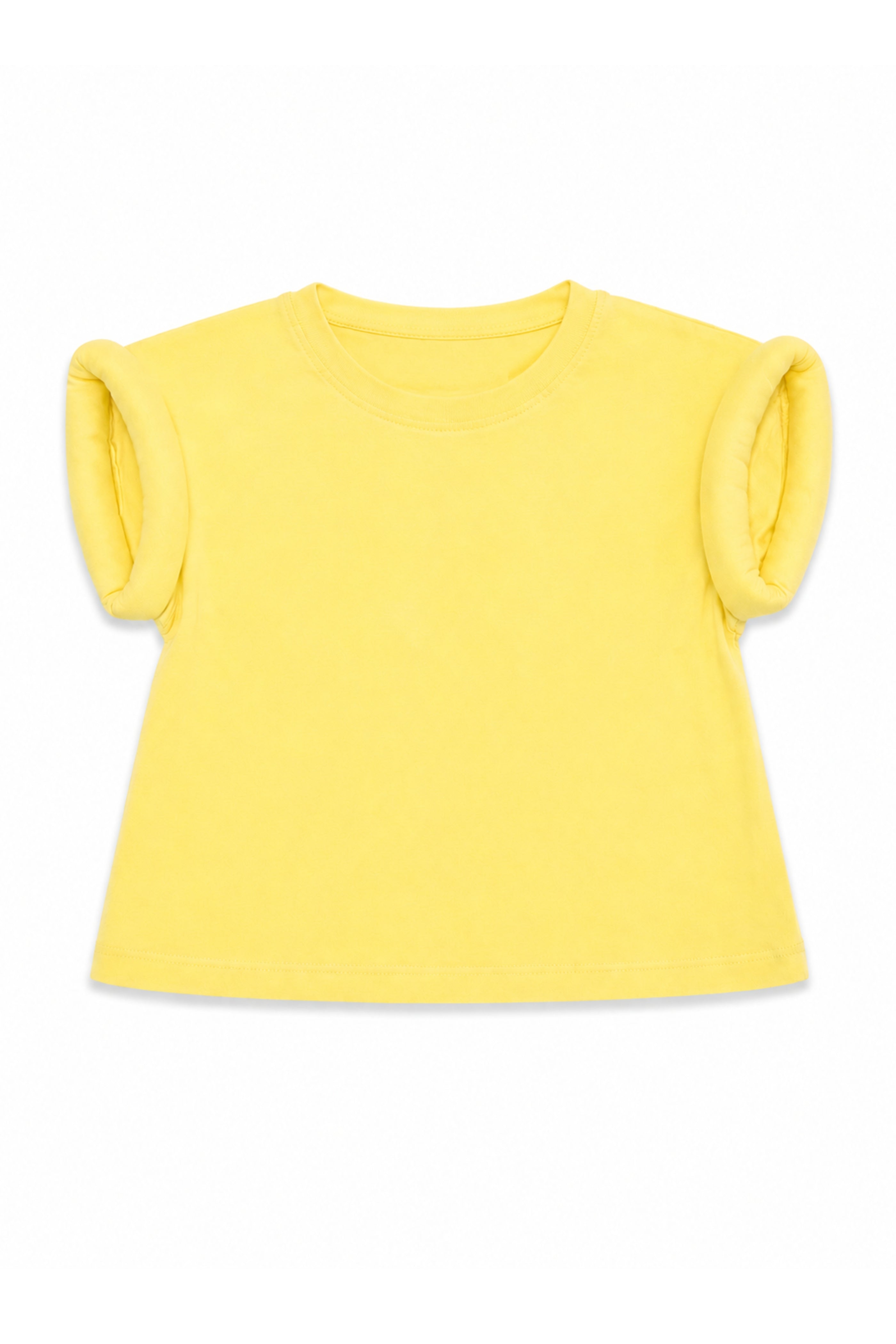 T-shirt Bambina Oversize Bubble Giallo