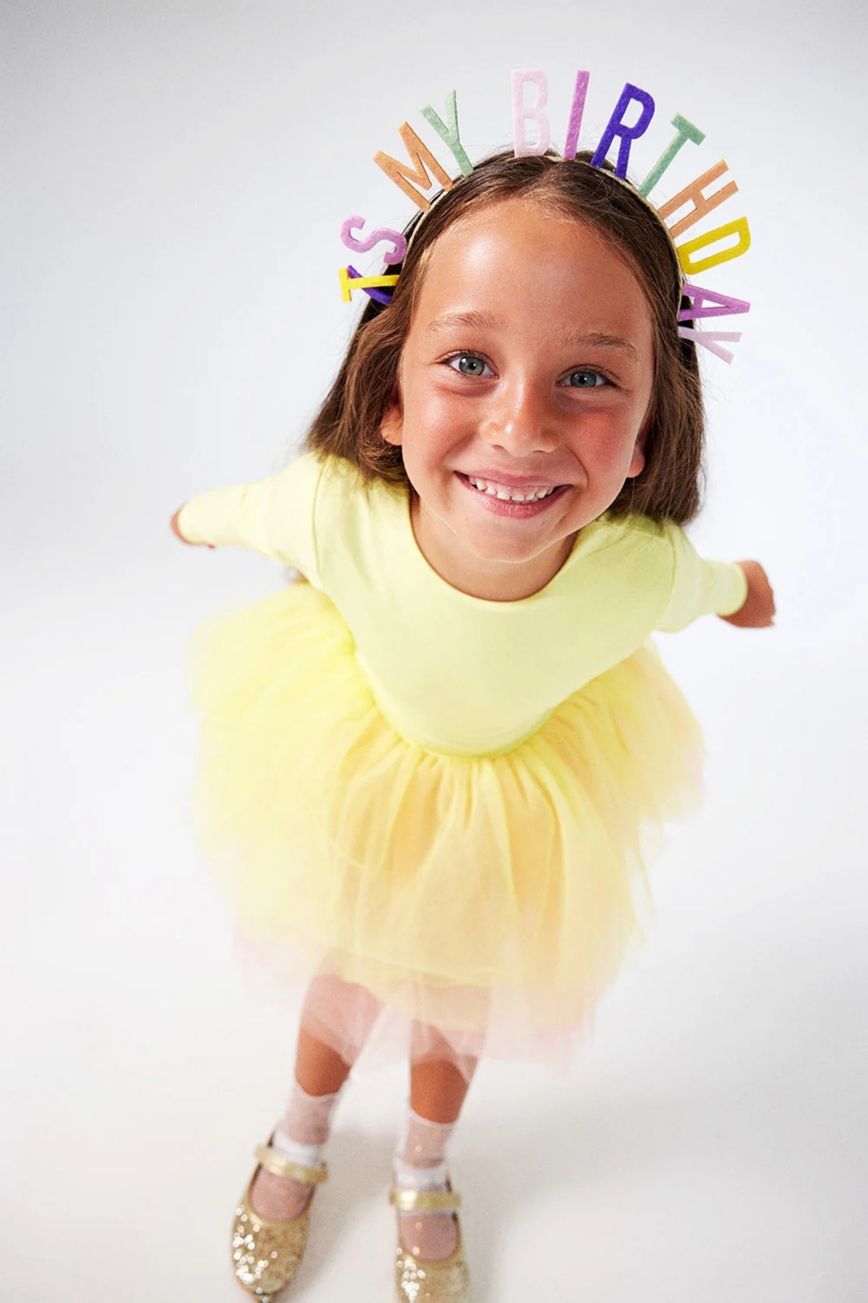 Abito Bambina Tutù Giallo