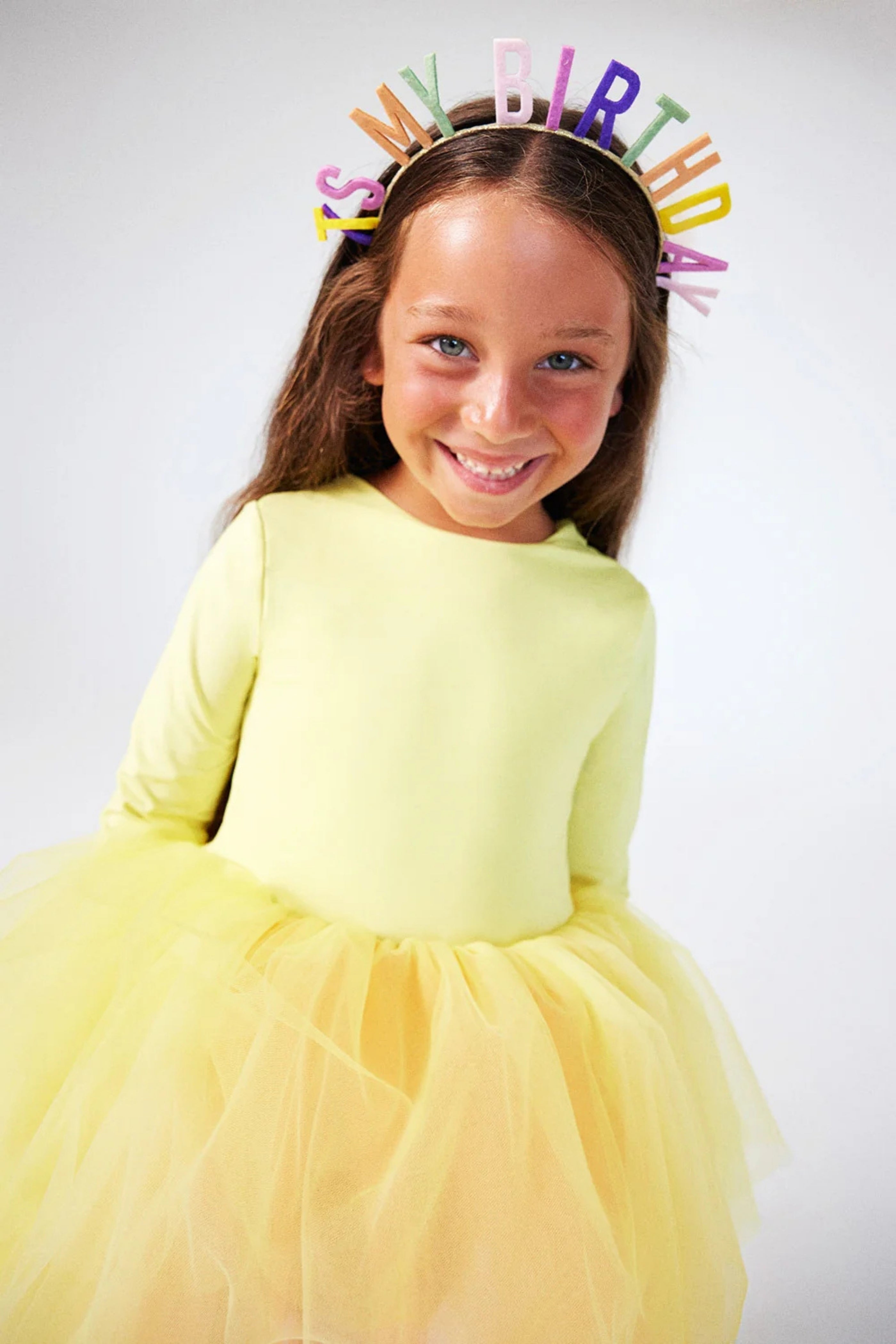Abito Bambina Tutù Giallo