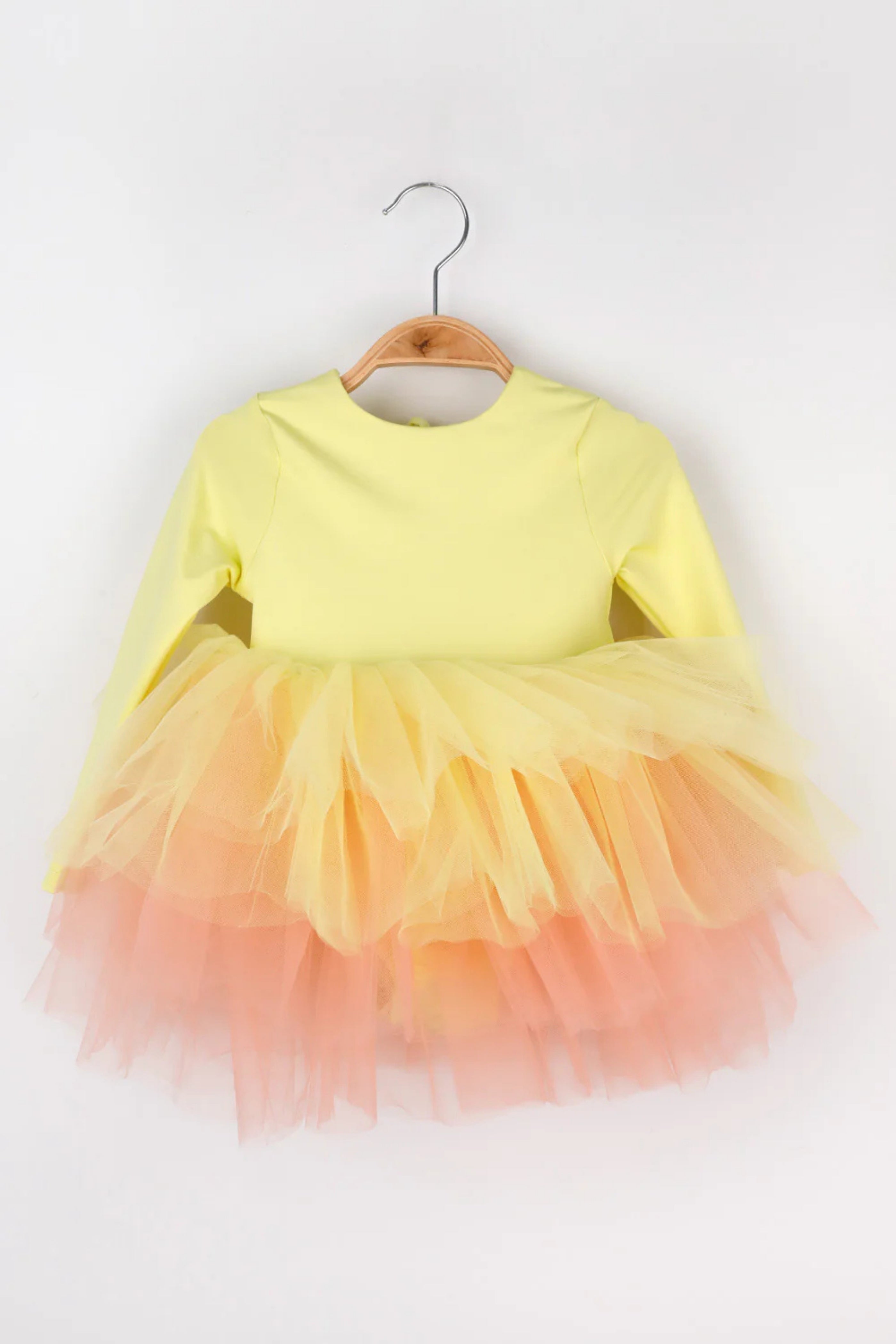 Abito Bambina Tutù Giallo