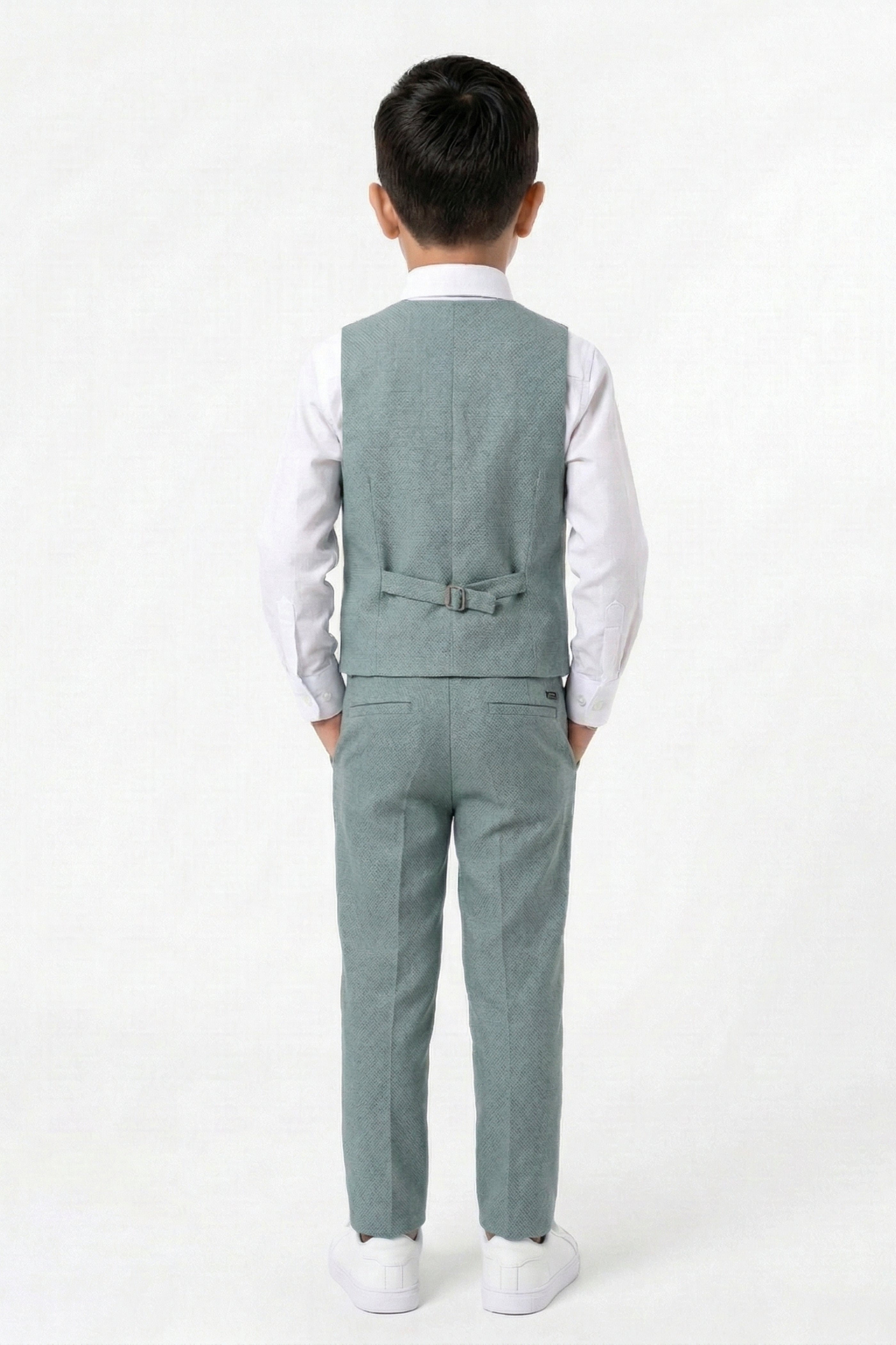 Completo Cerimonia Bambino Verde Salvia