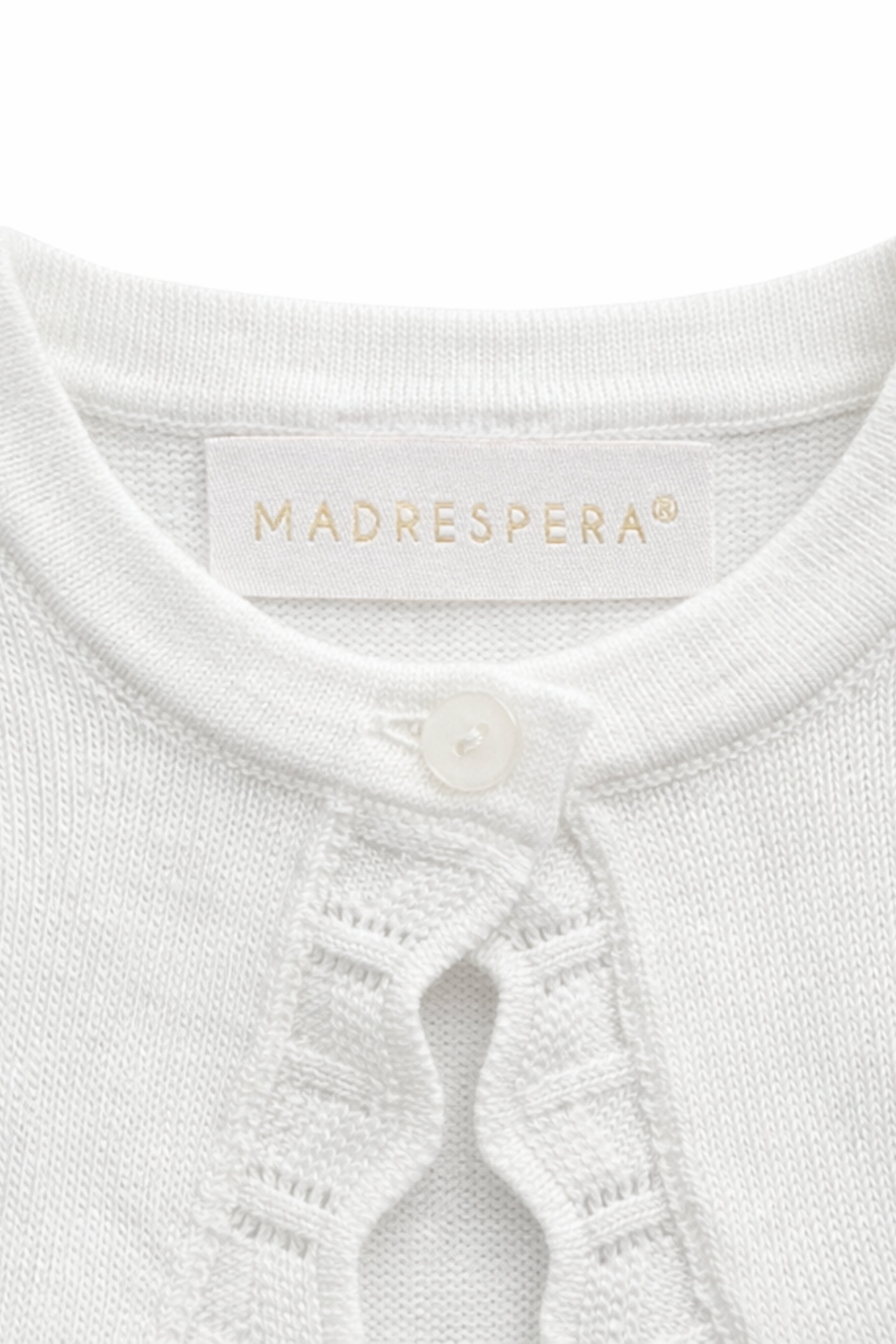 Cardigan Neonata e Bambina 100% cotone Bianco