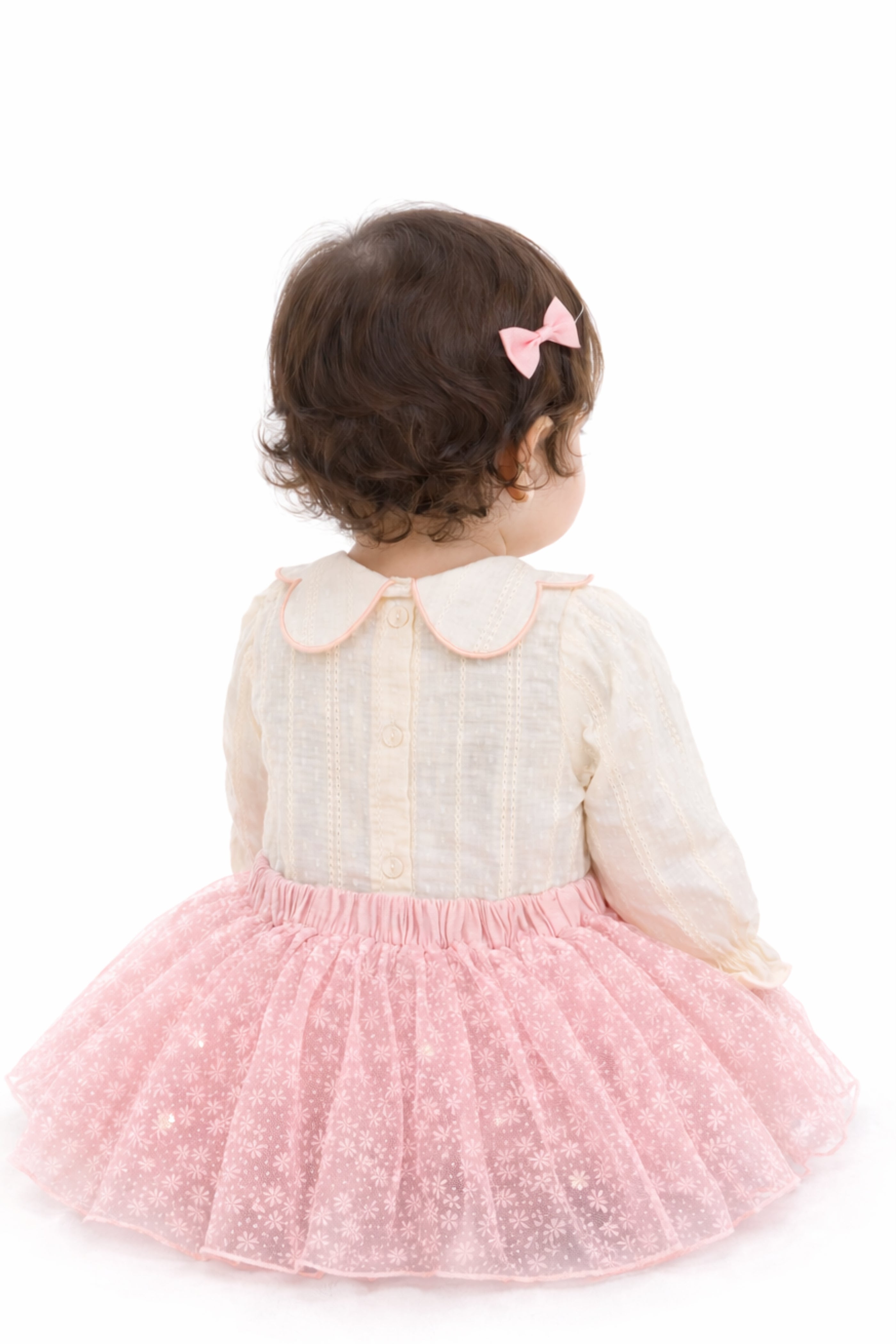 Tris Neonata Teddy Rosa