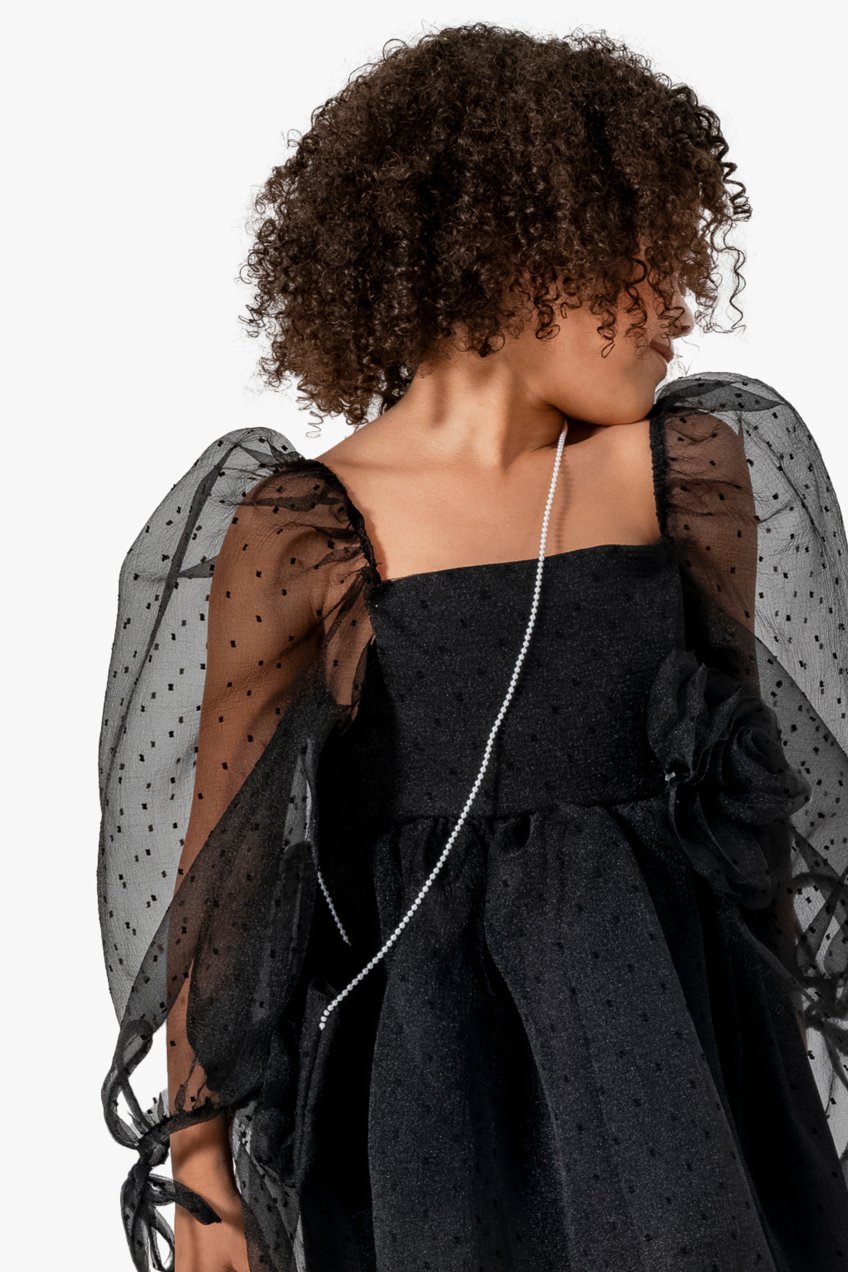 Borsa Bambina Nero Fiore