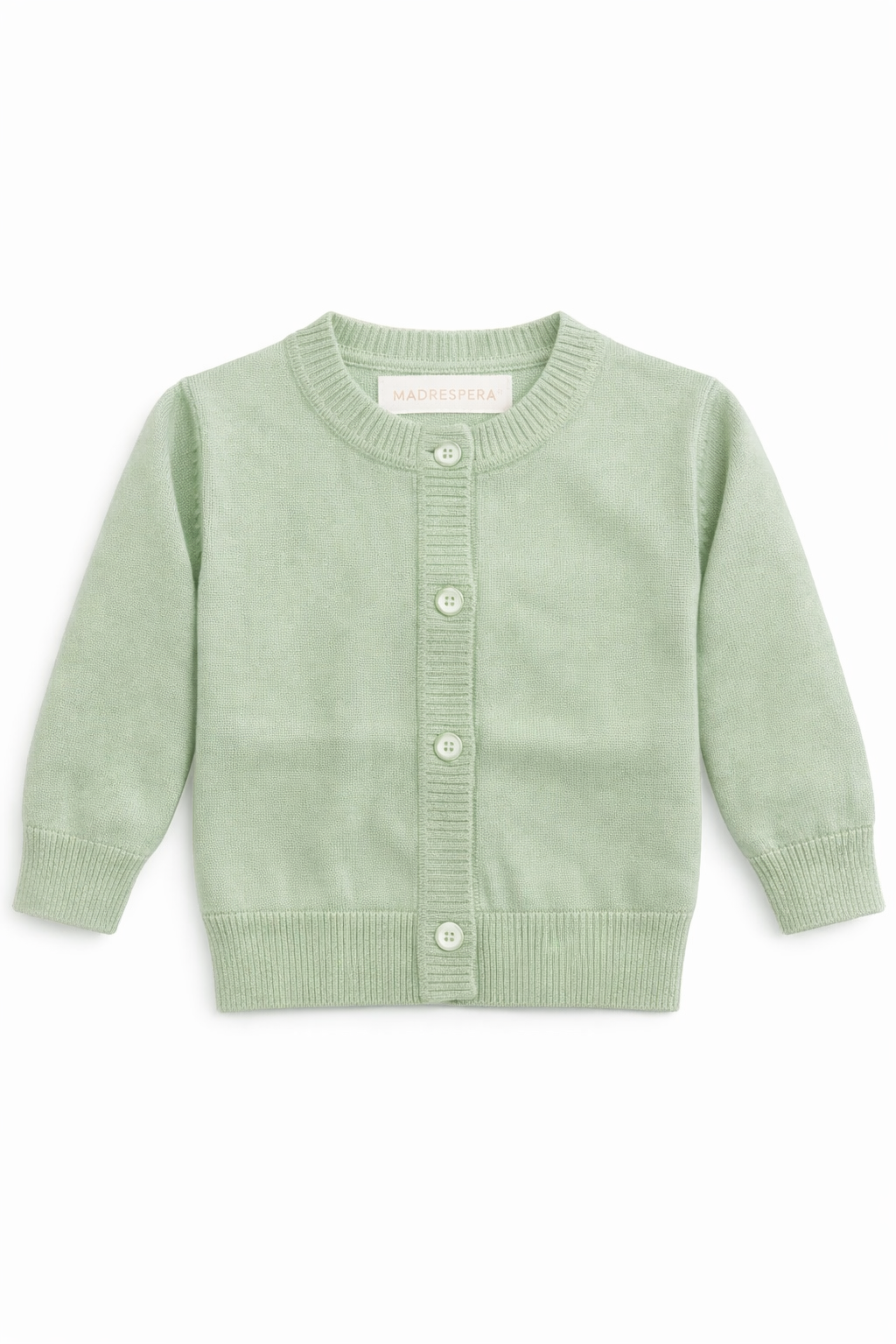 Cardigan Elegante Bambino Verde Salvia