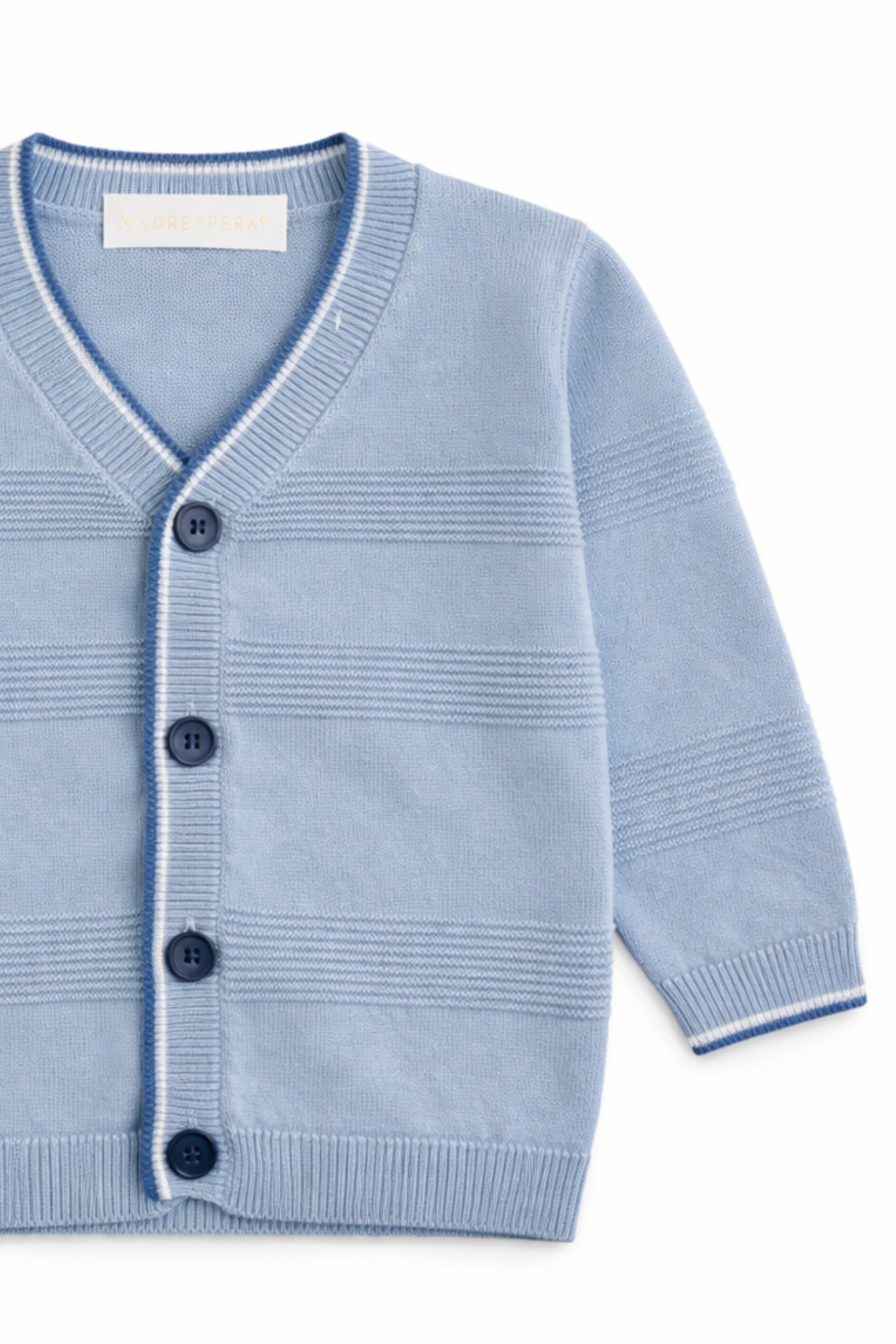 Cardigan Elegante Bambino Righe Polvere