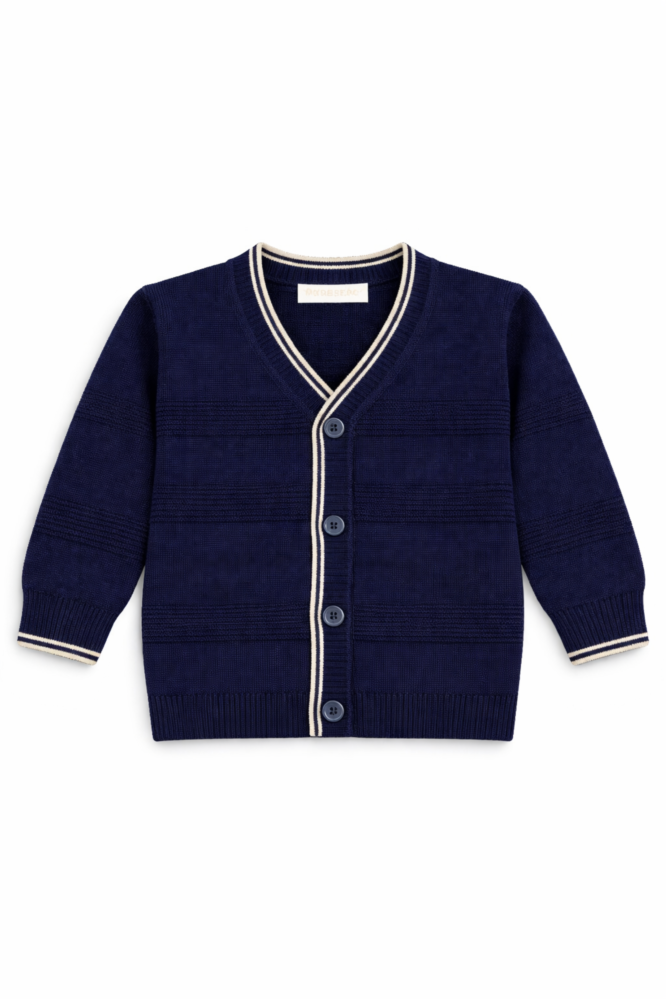 Cardigan Elegante Bambino Righe Blu