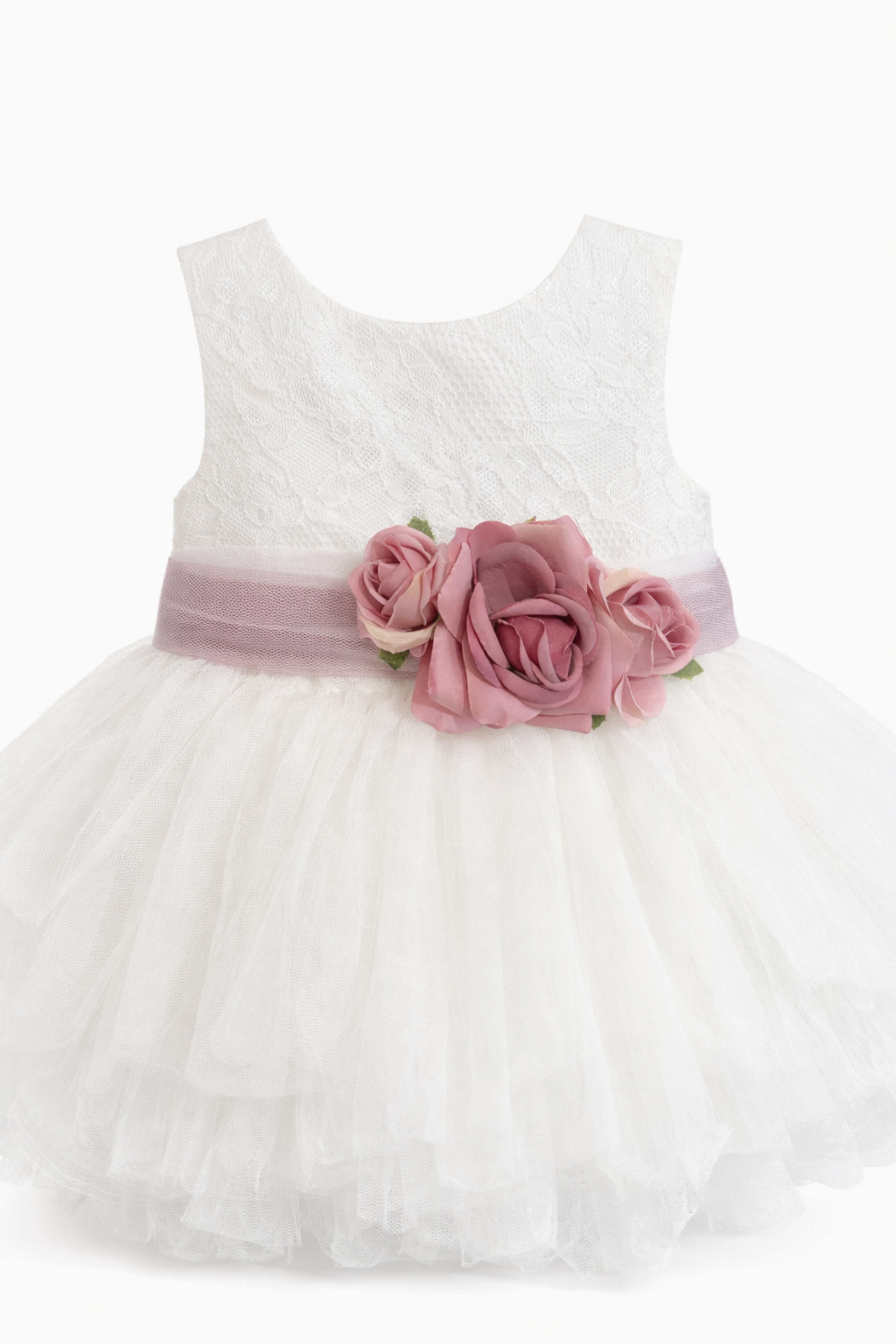 Abito Battesimo Neonata Pizzo