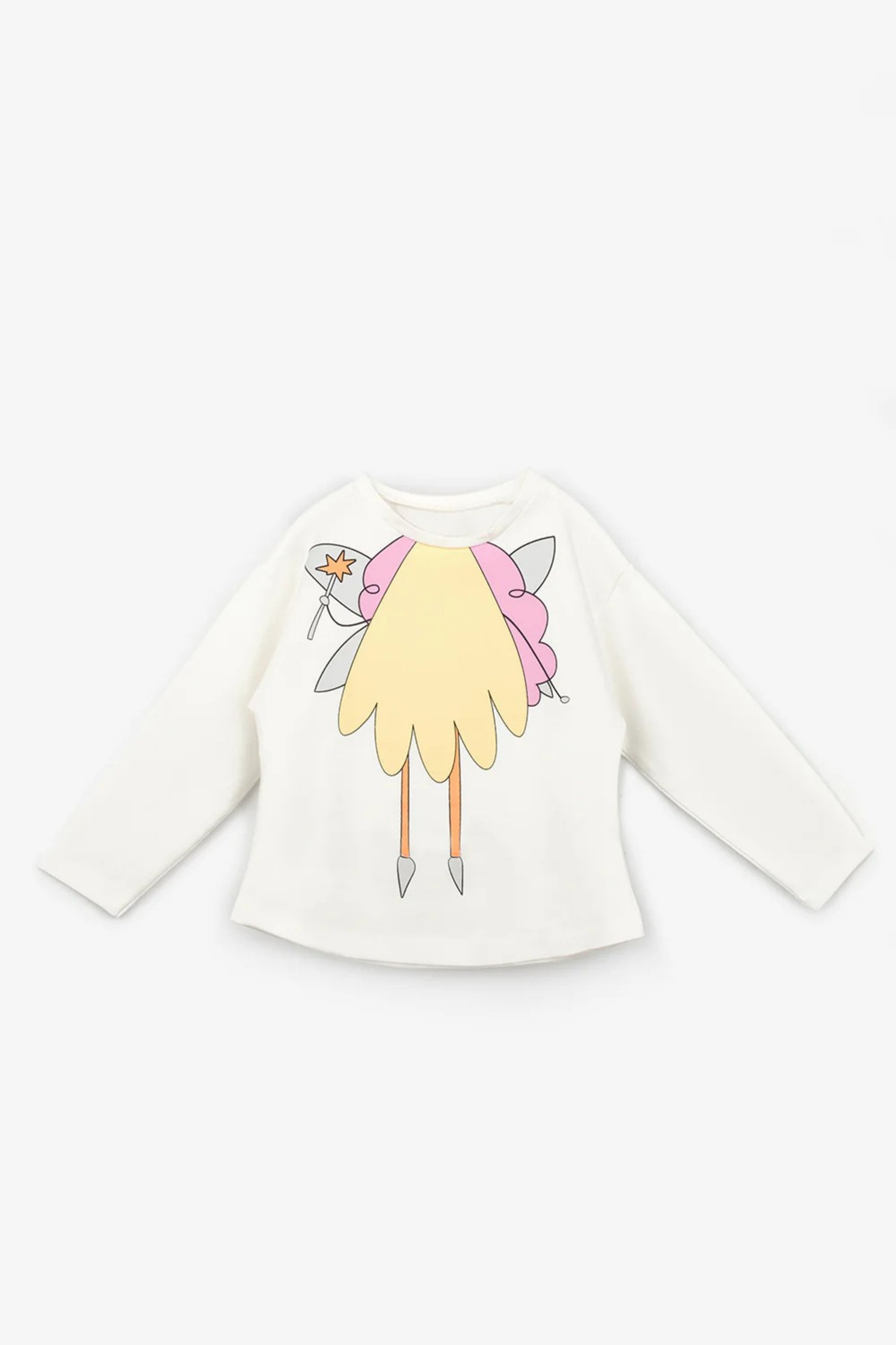 Maglia Bambina Unicorno Bianca