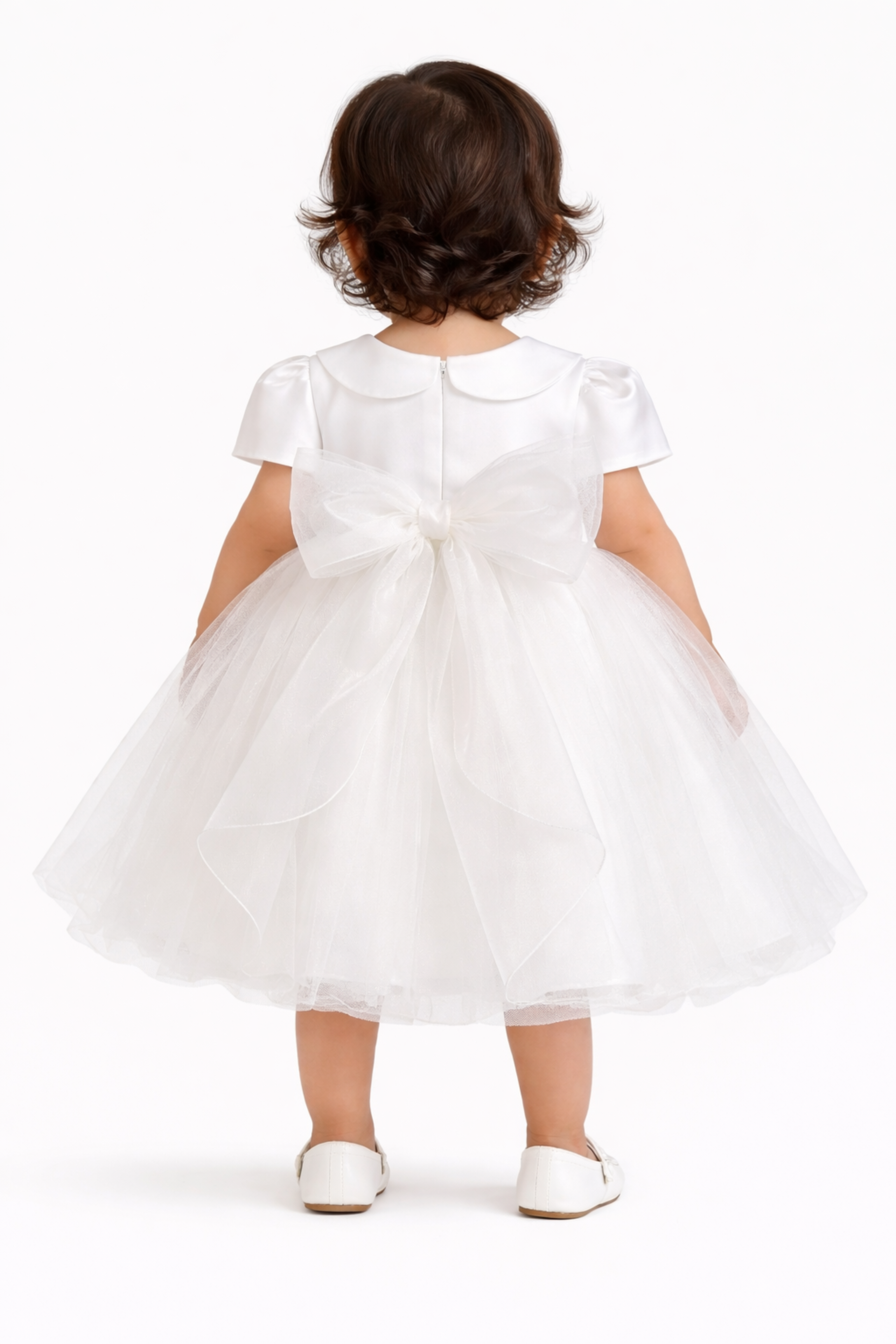 Abito Battesimo Neonata Bianco Parigi