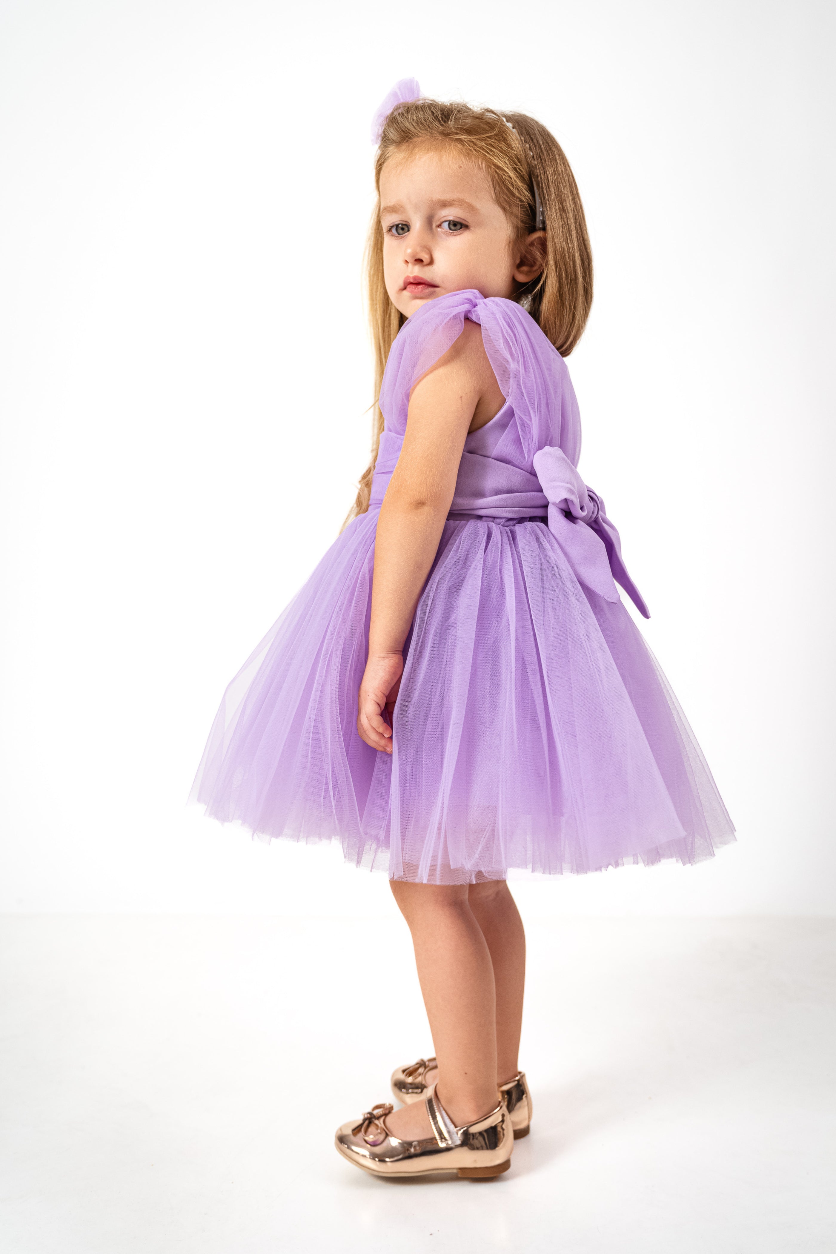Abito Bambina Butterfly Violet