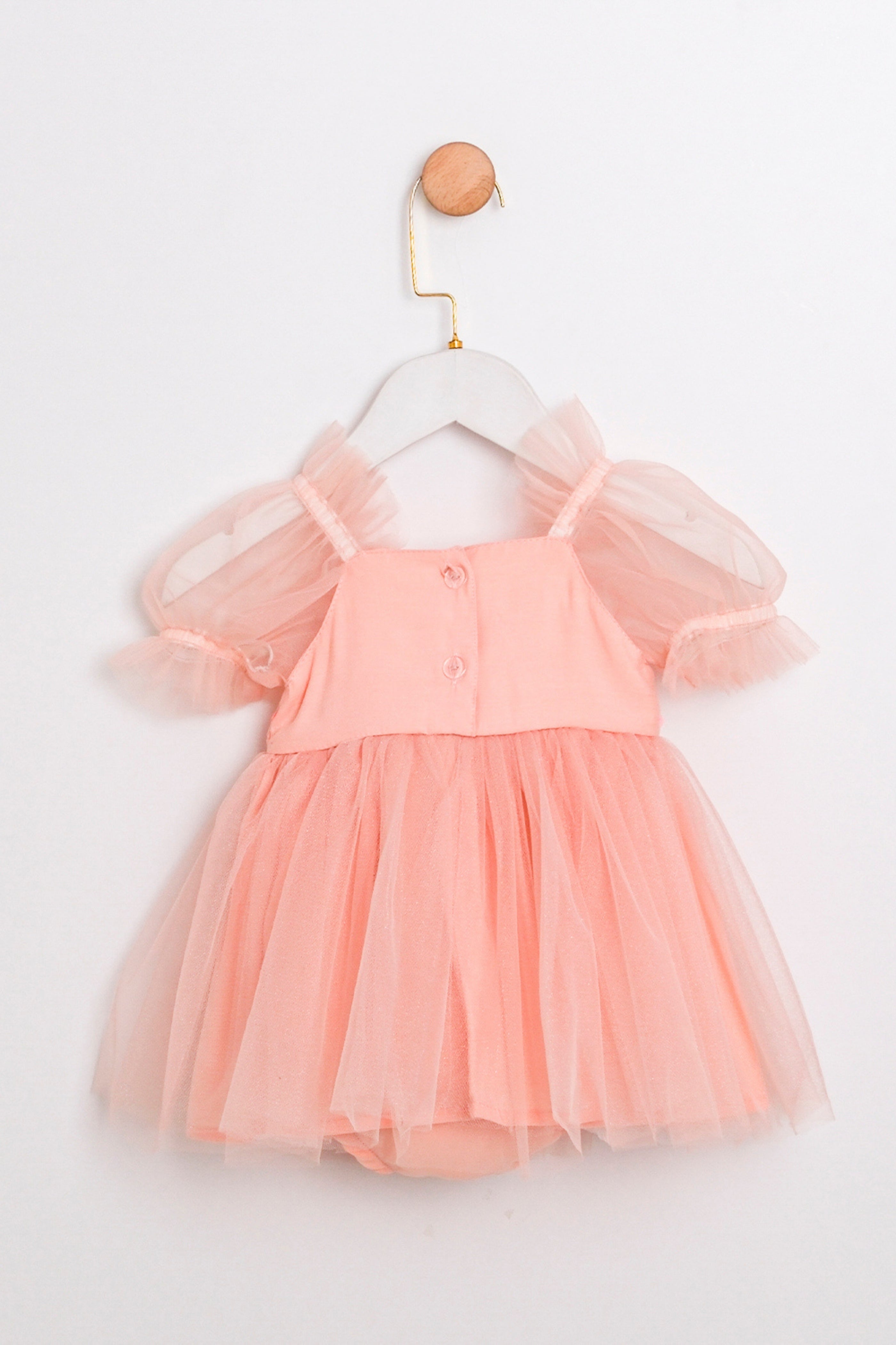 Abito Body Neonata Pesca