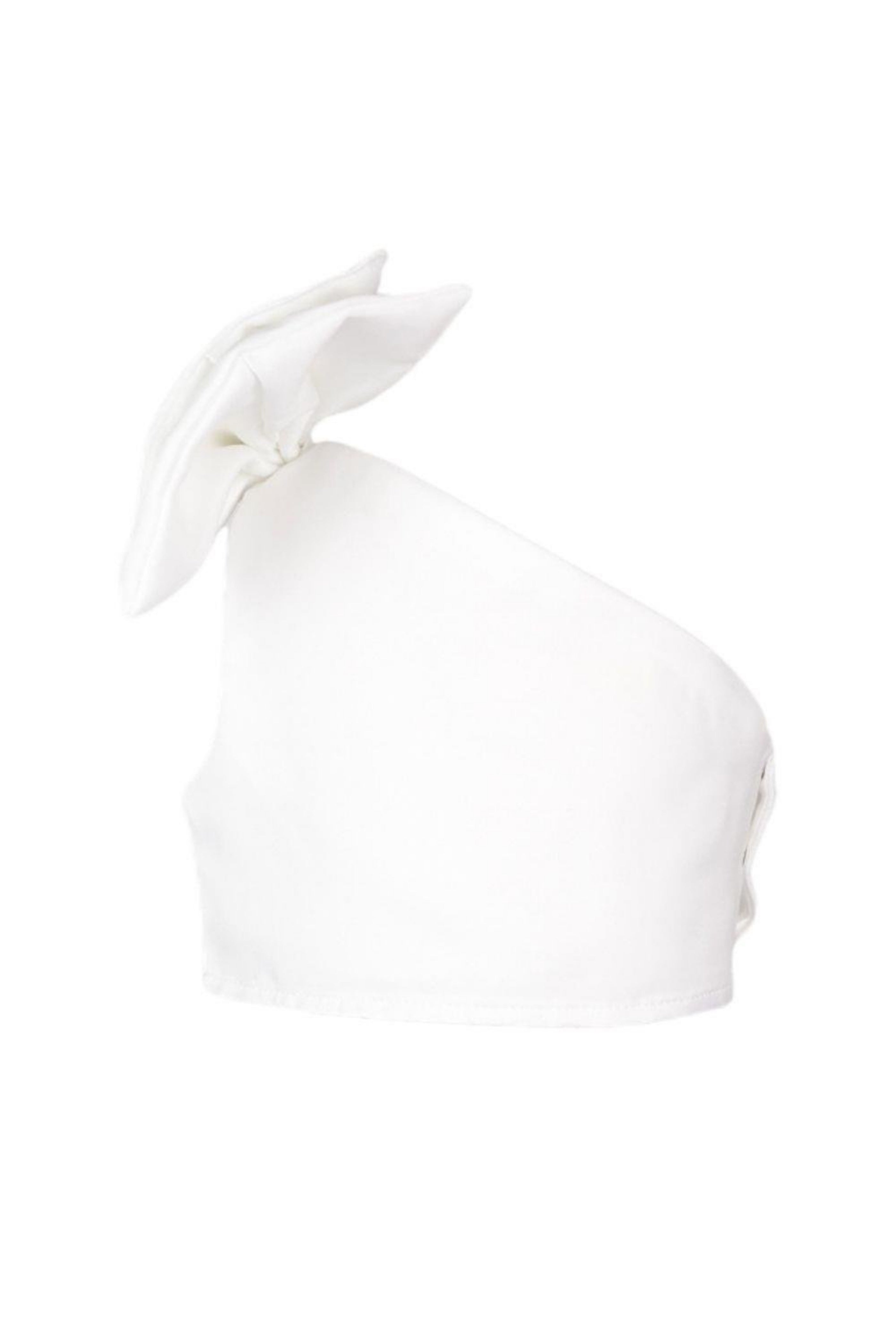 Top Bianco Bambina Fiocco