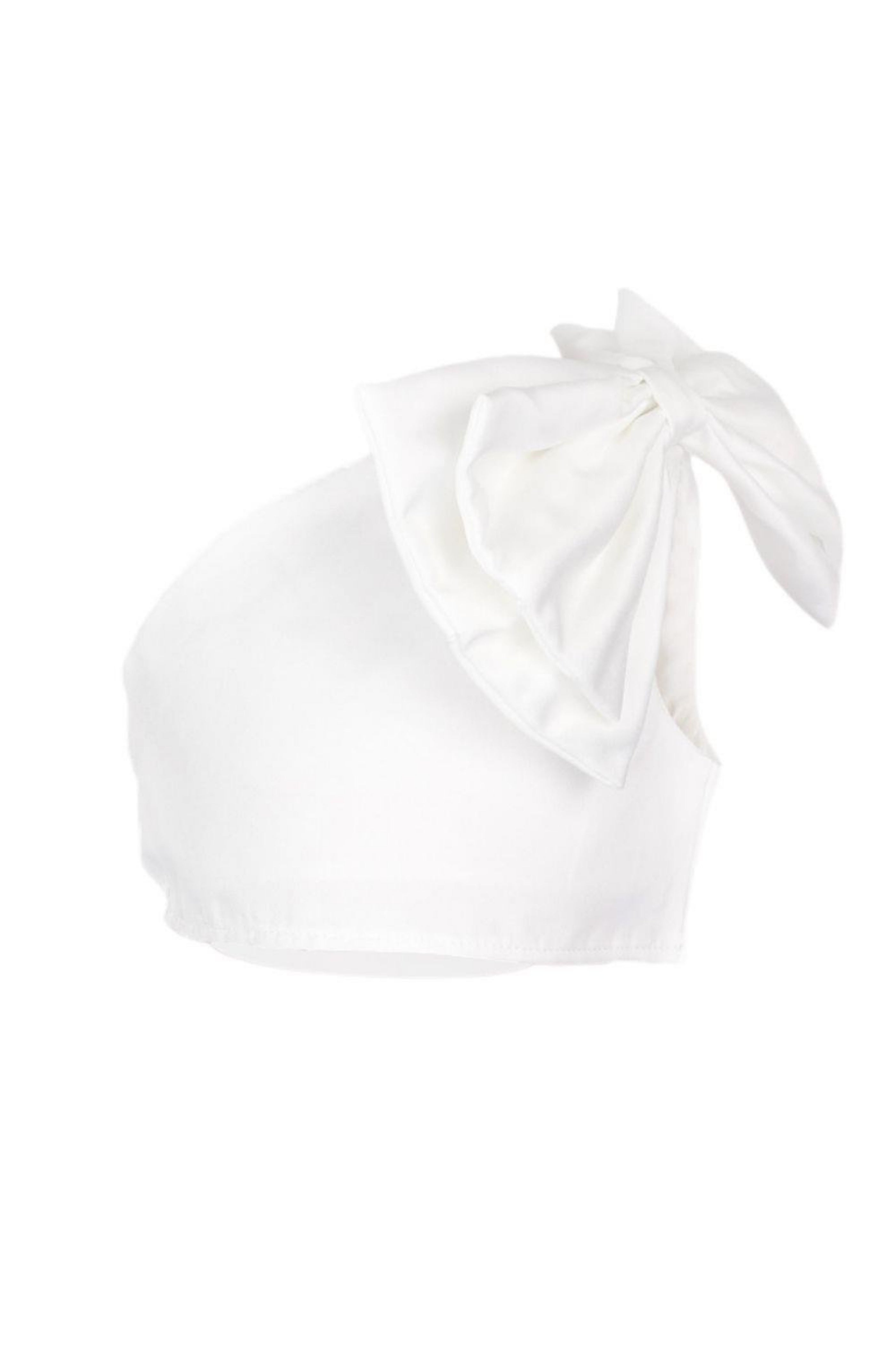 Top Bianco Bambina Fiocco
