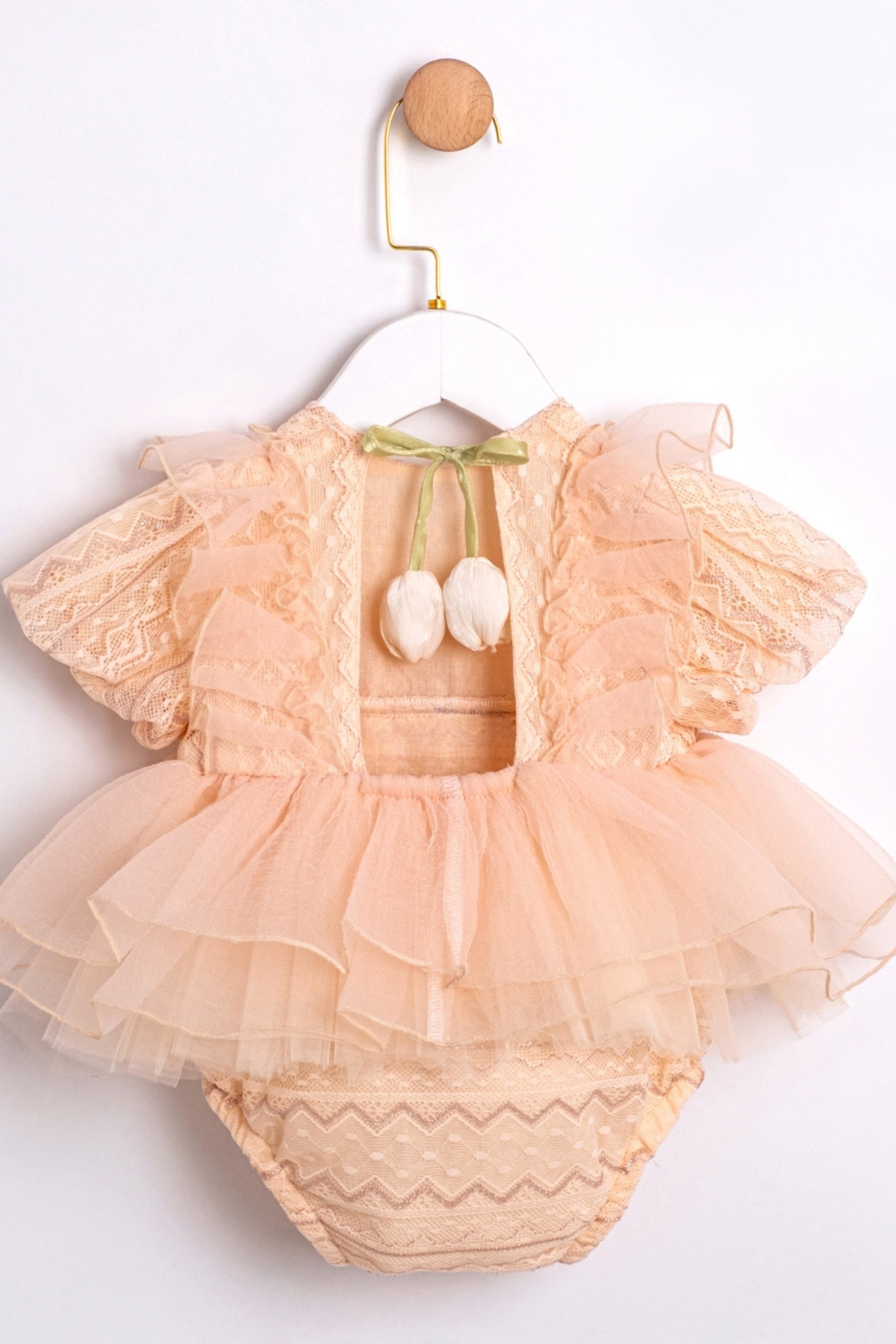 Body Neonata Tulipani Pesca