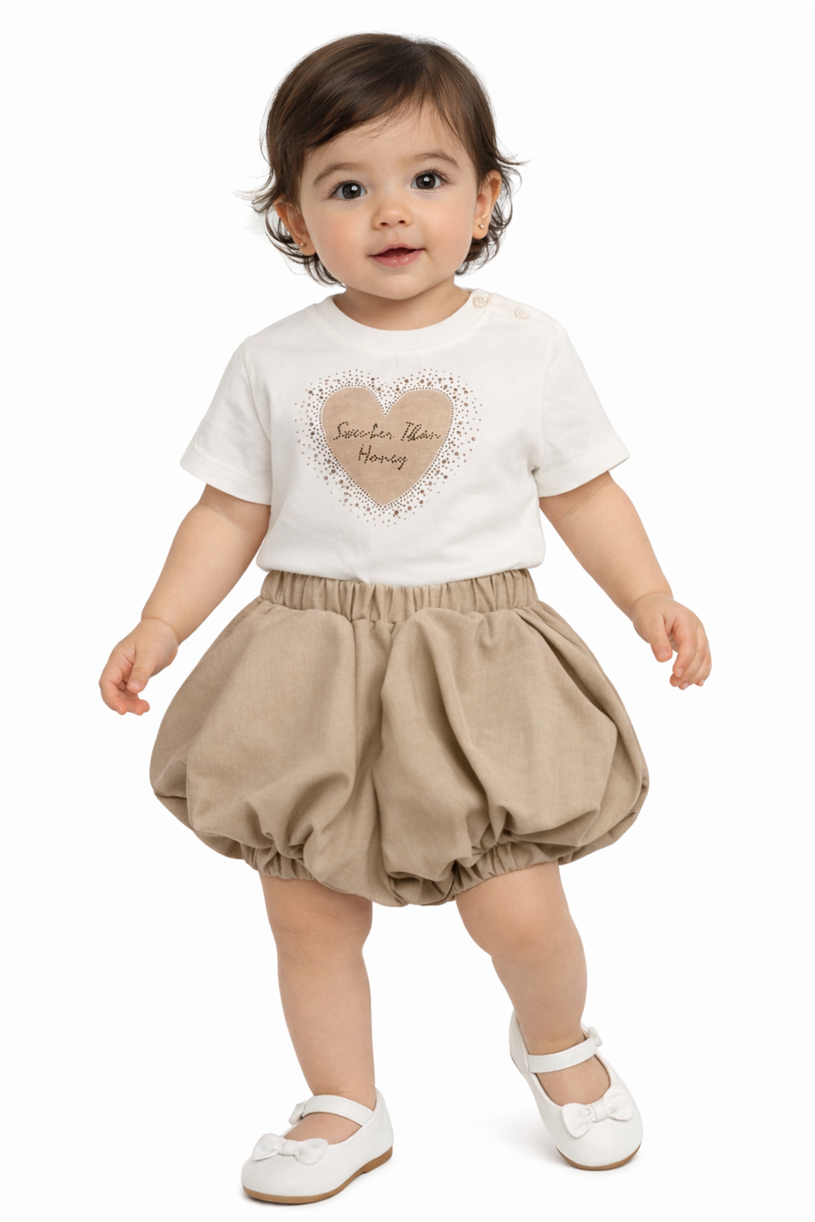Coordinato Bambina Balloon Beige