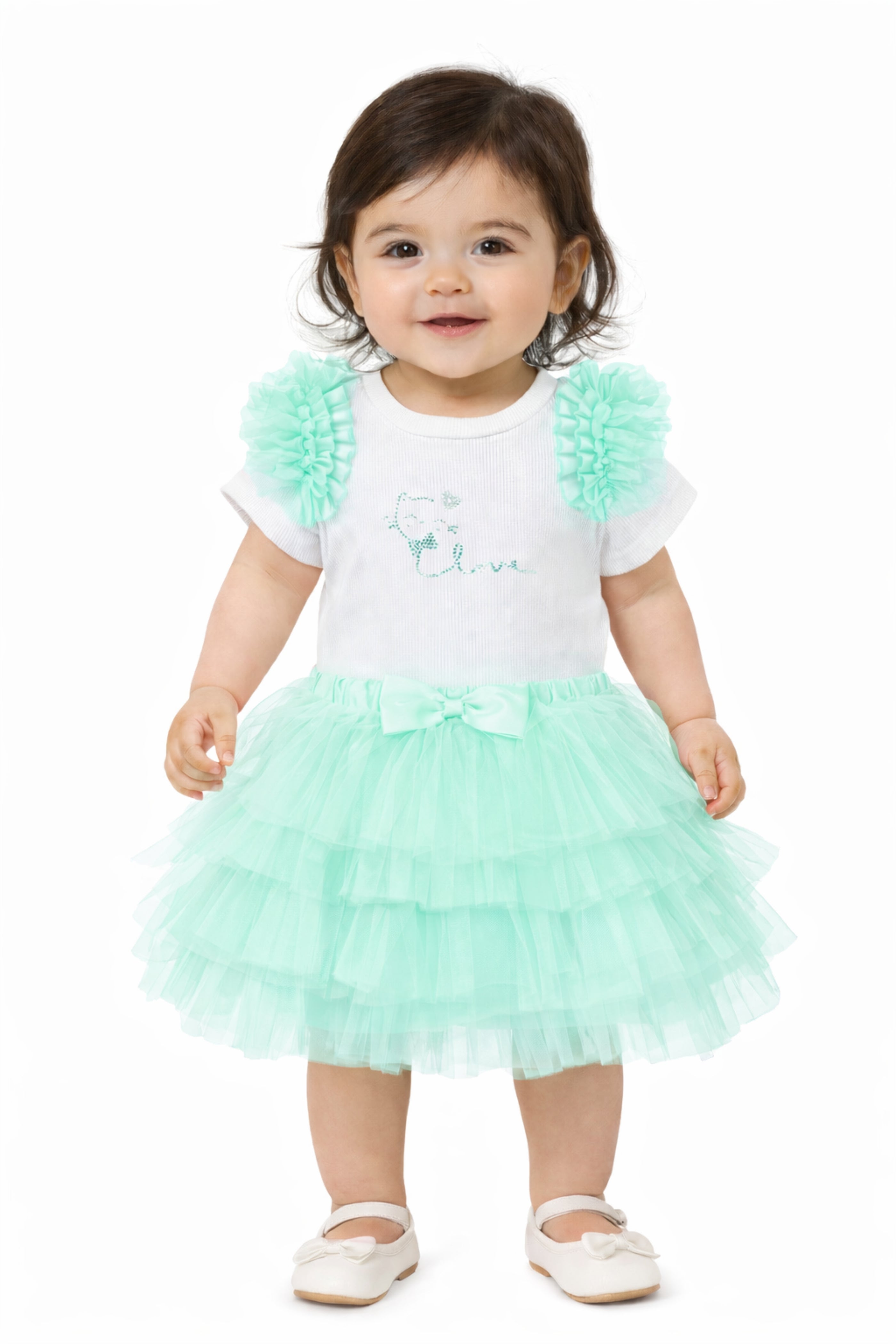 Completo Neonata Tulle Tiffany