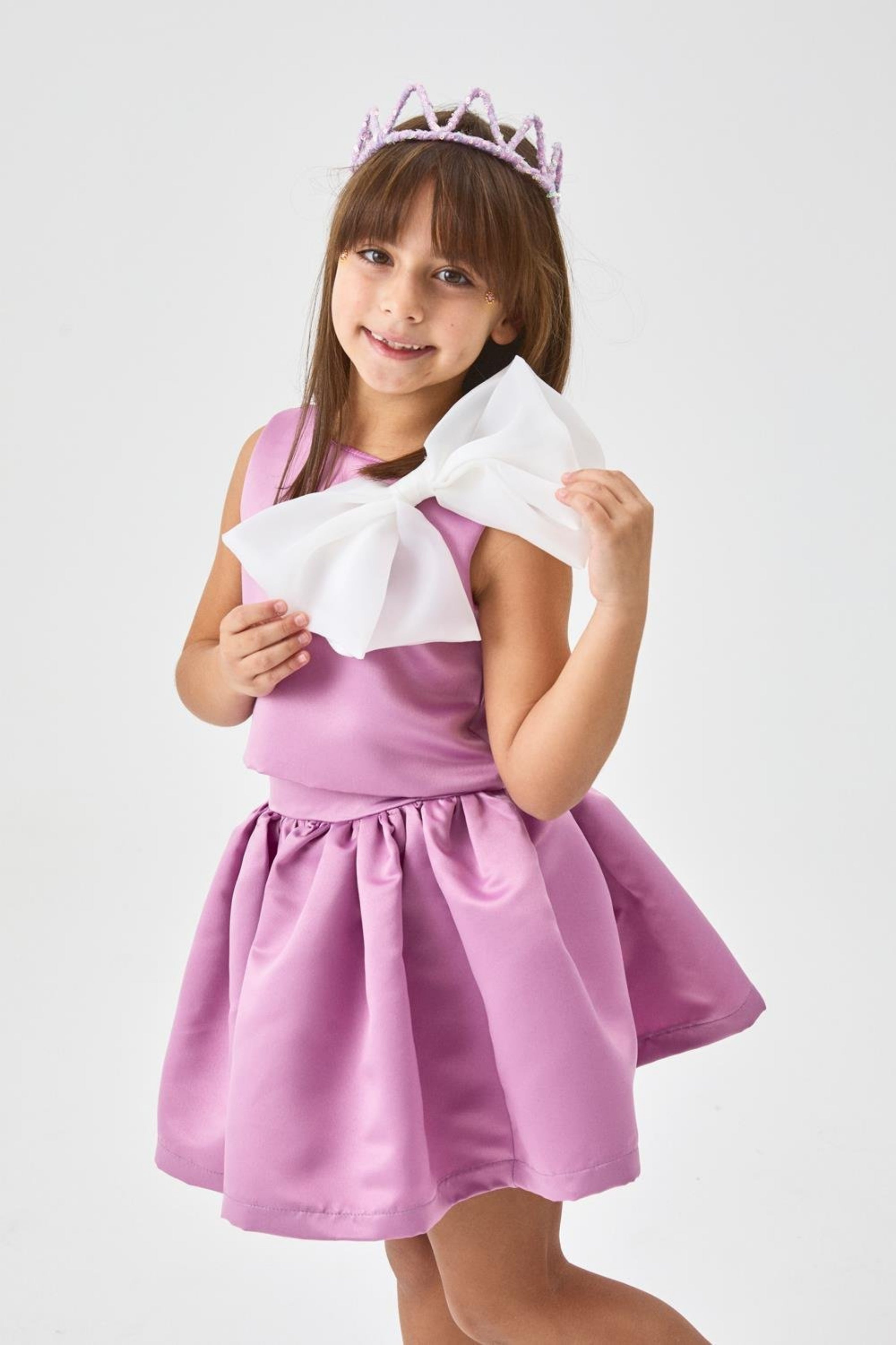 Coordinato Fiocco Bambina Glicine