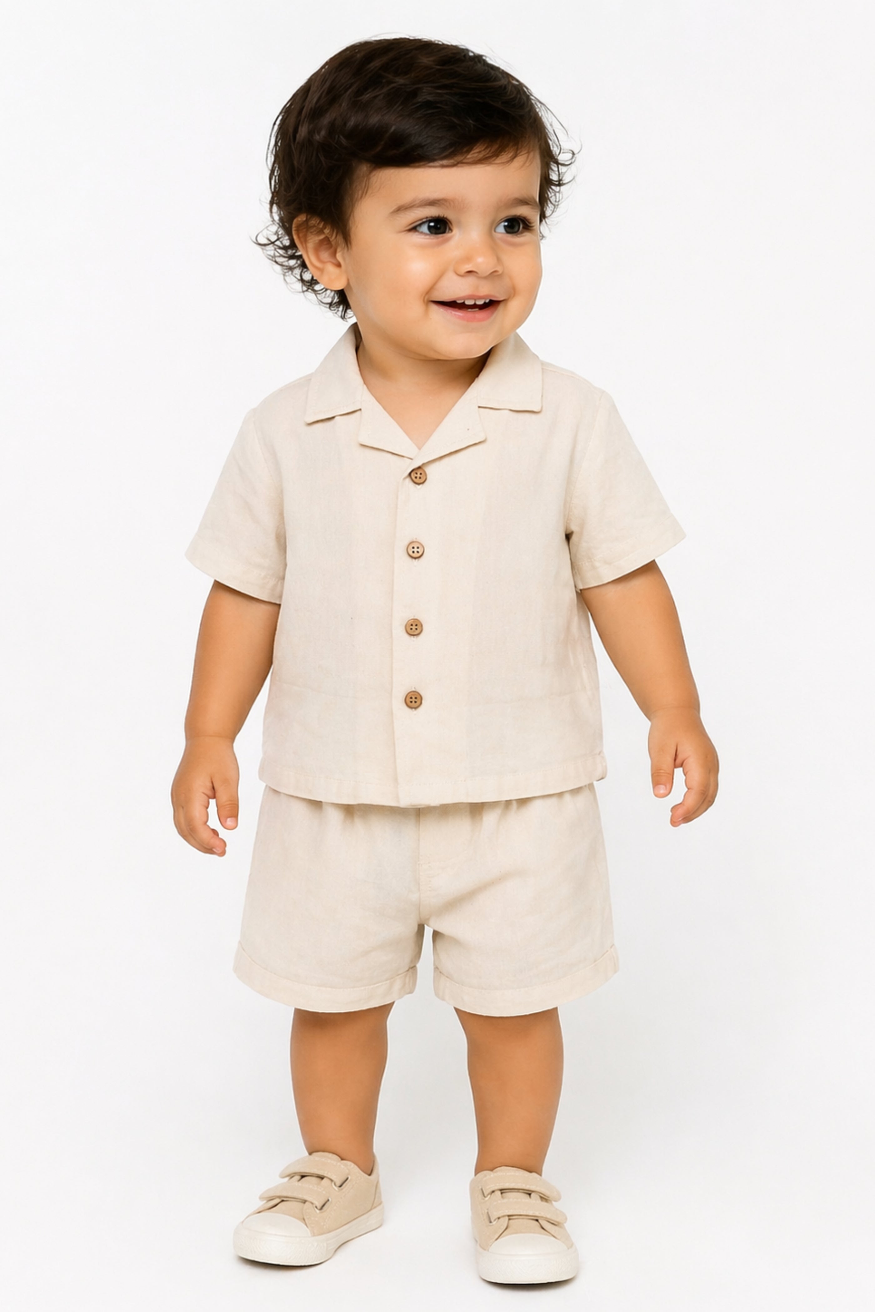 Completo Neonato 100% Cotone Beige