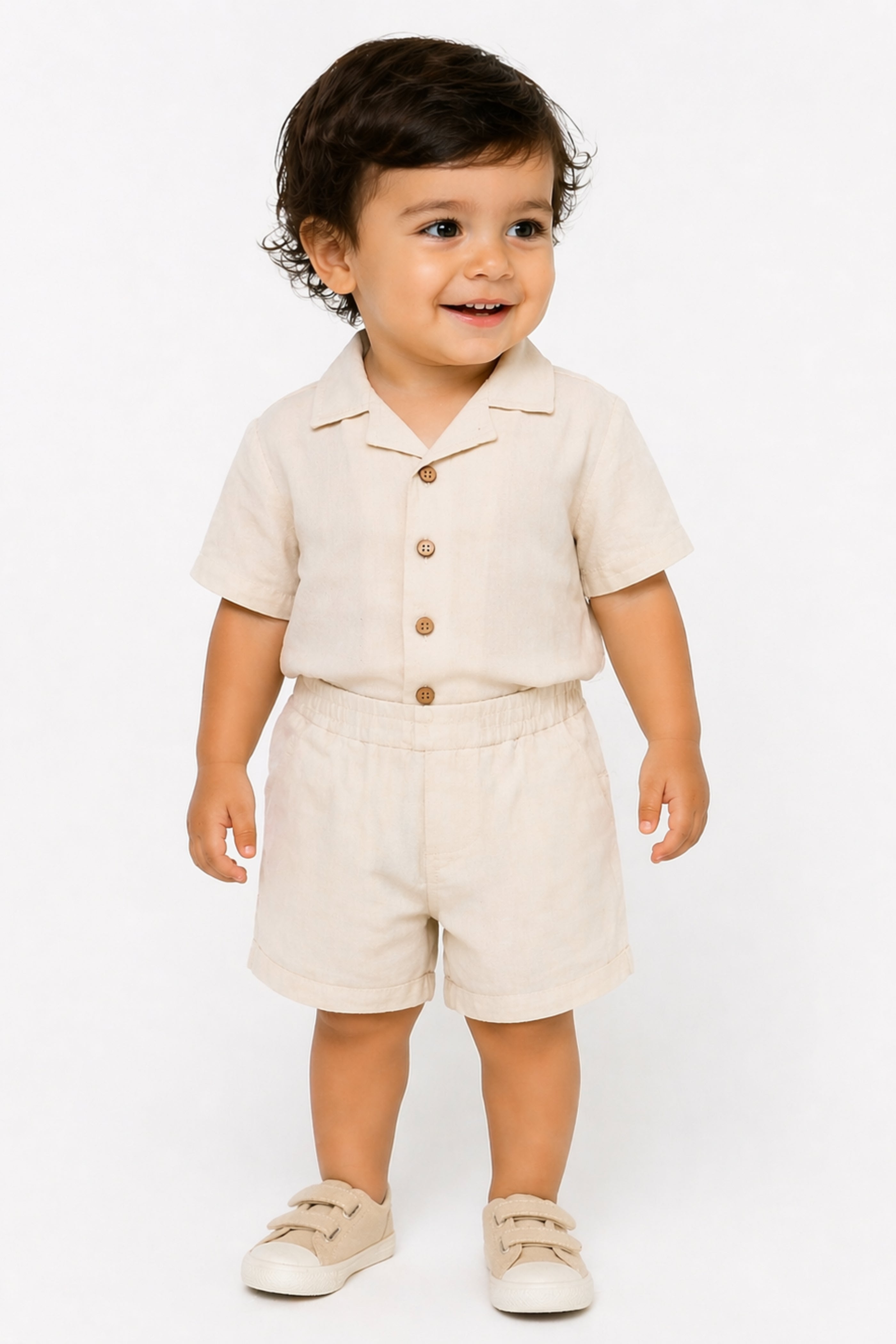 Completo Neonato 100% Cotone Beige