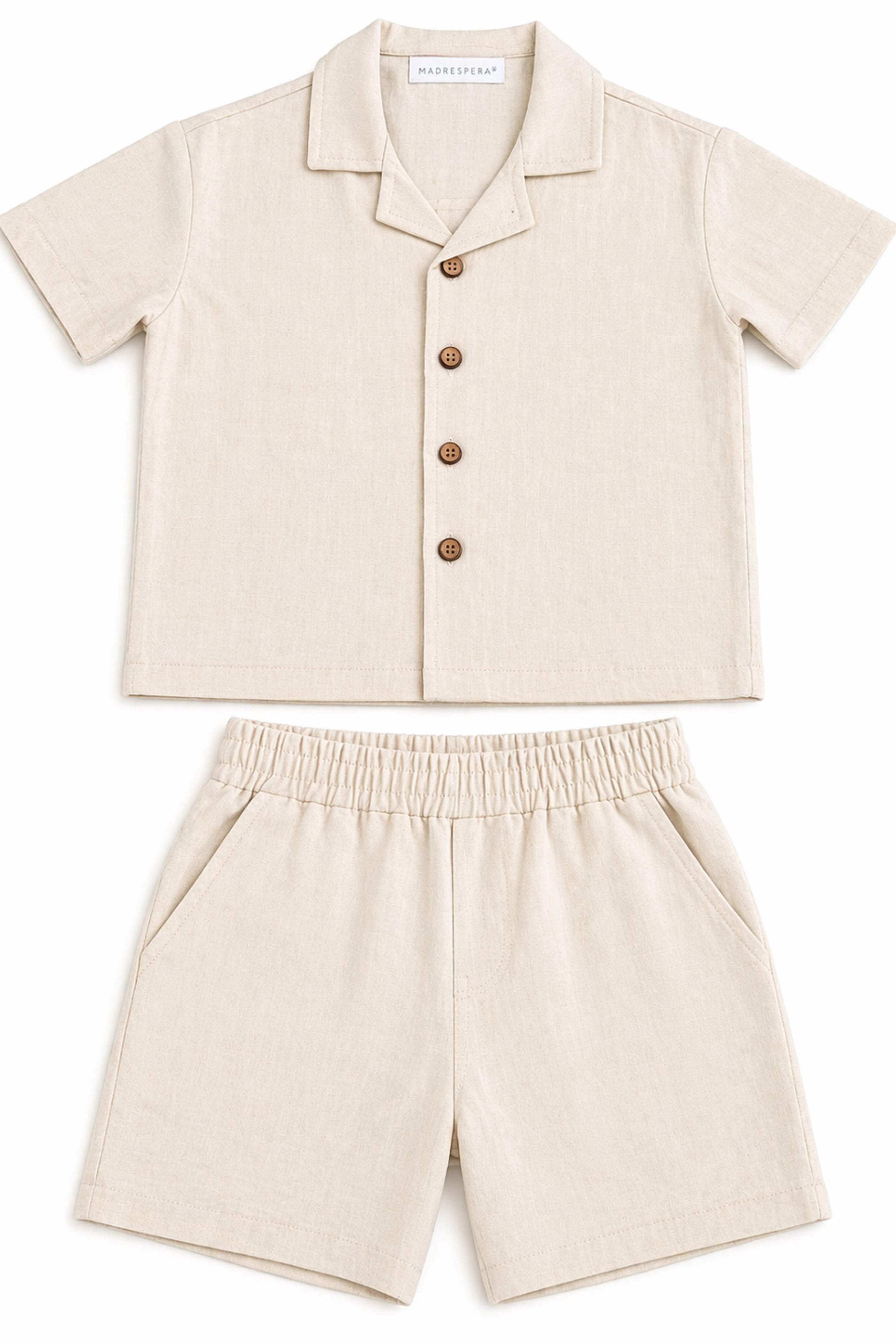 Completo Neonato Due Pezzi Beige