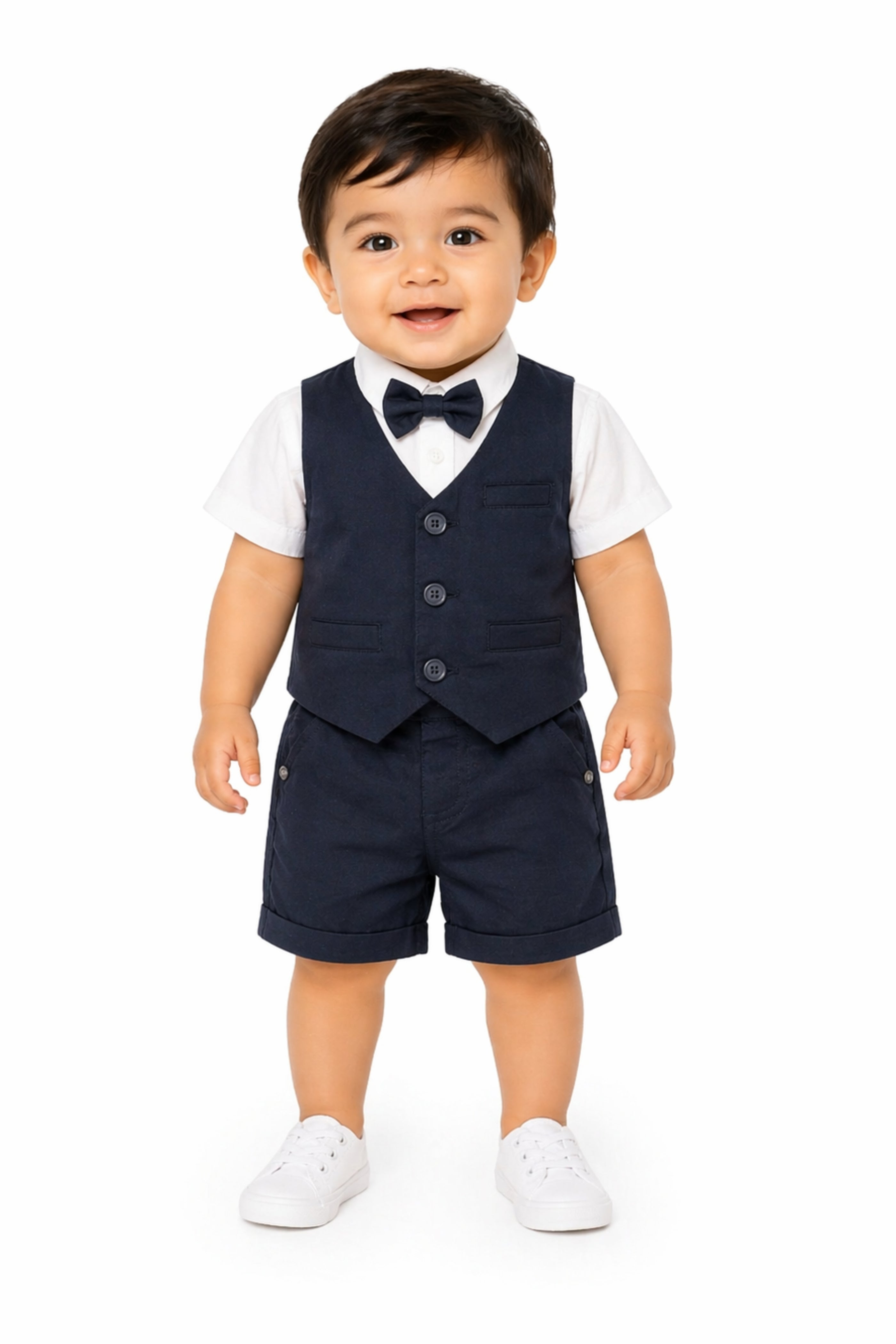 Completo neonato 4 pezzi Blu Notte