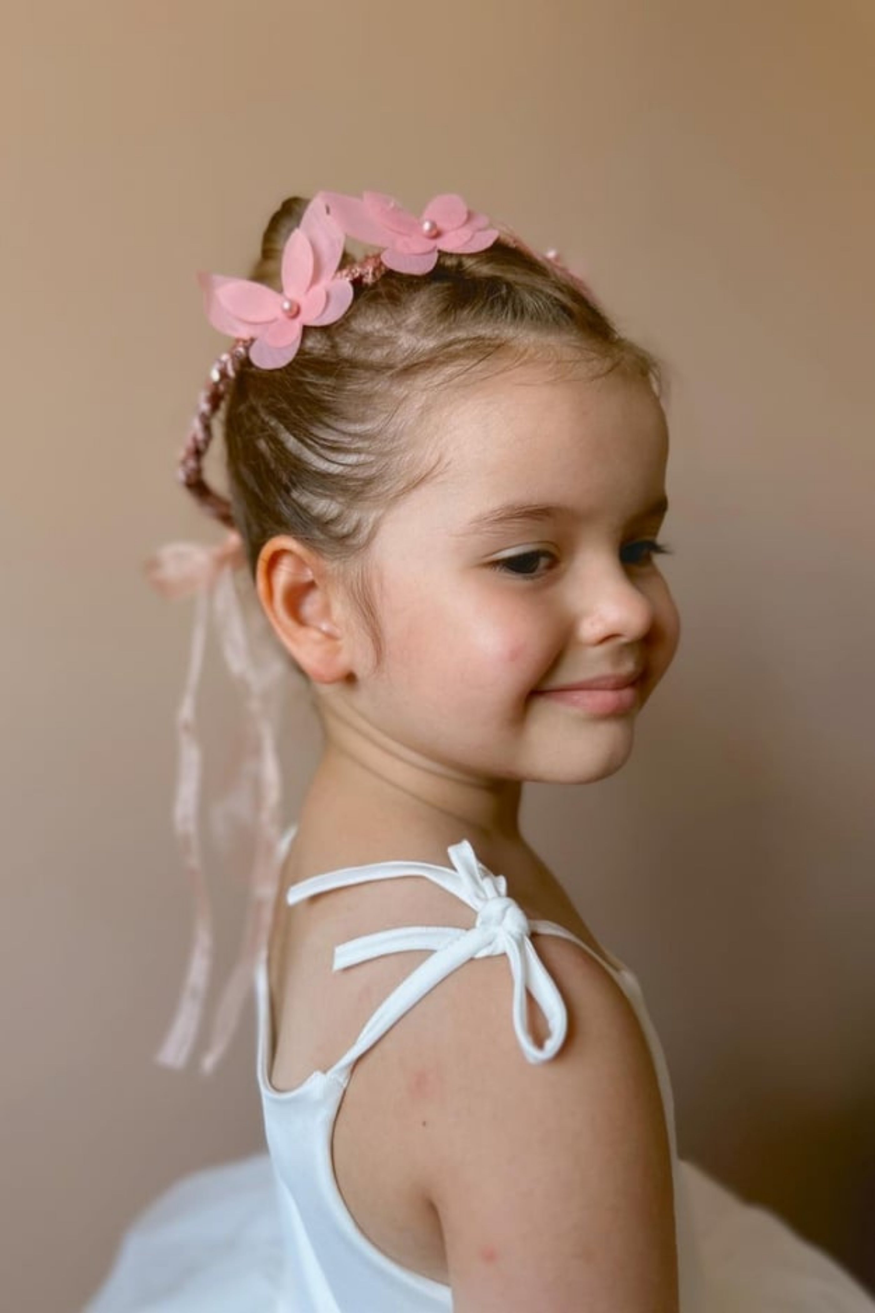 Coroncina Bambina Butterfly Rosa