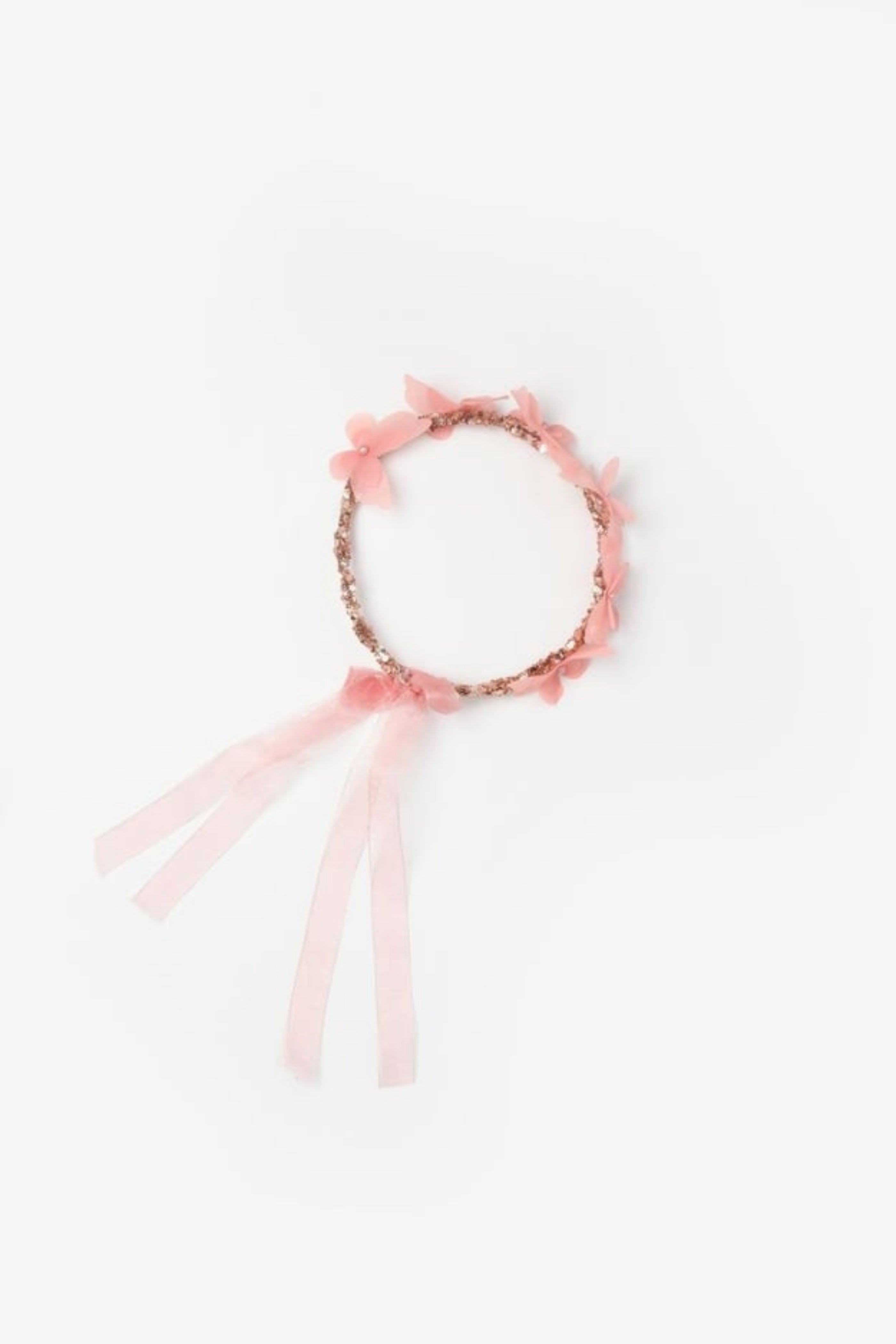 Coroncina Bambina Butterfly Rosa