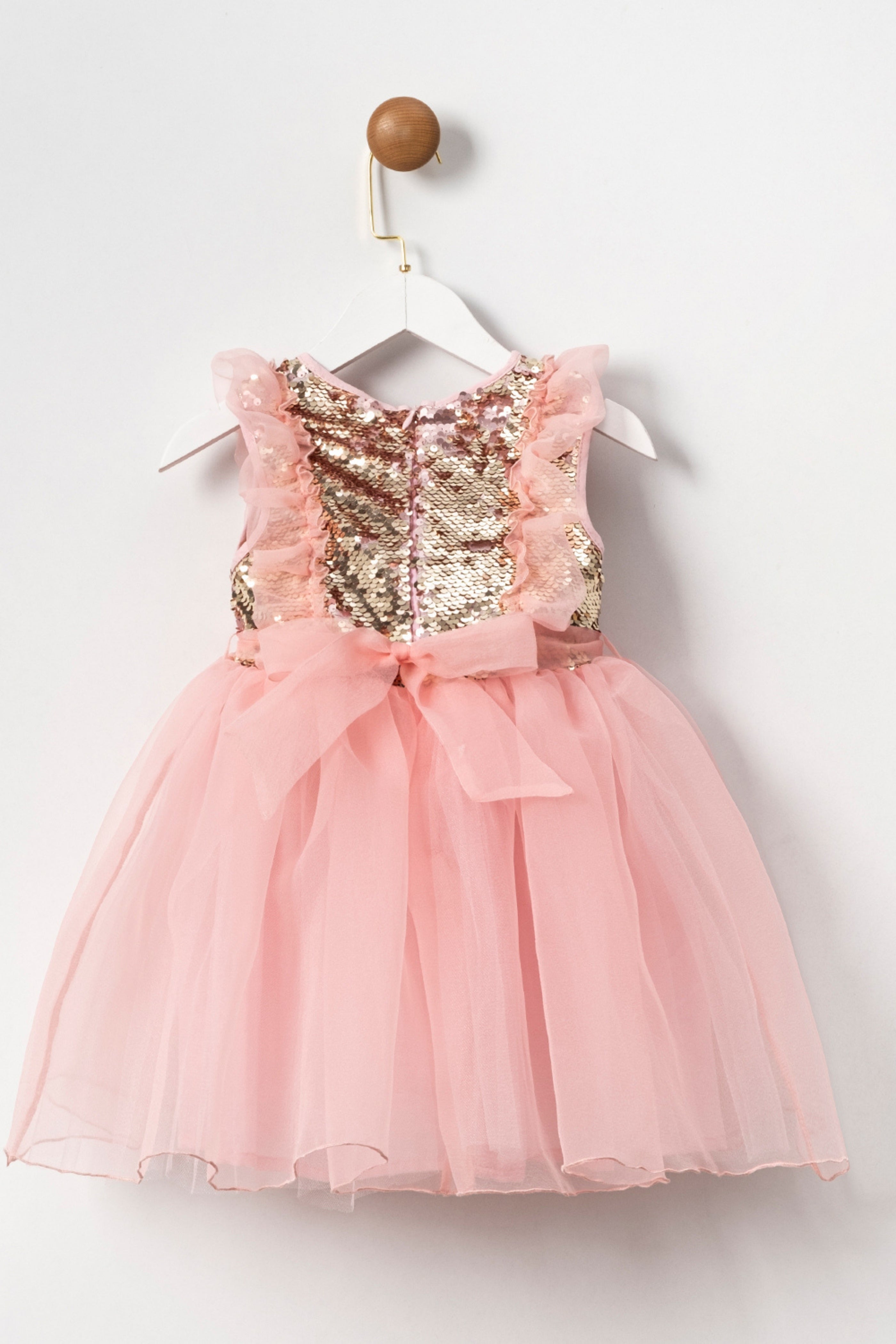 Abito Bambina Paillettes Rosa