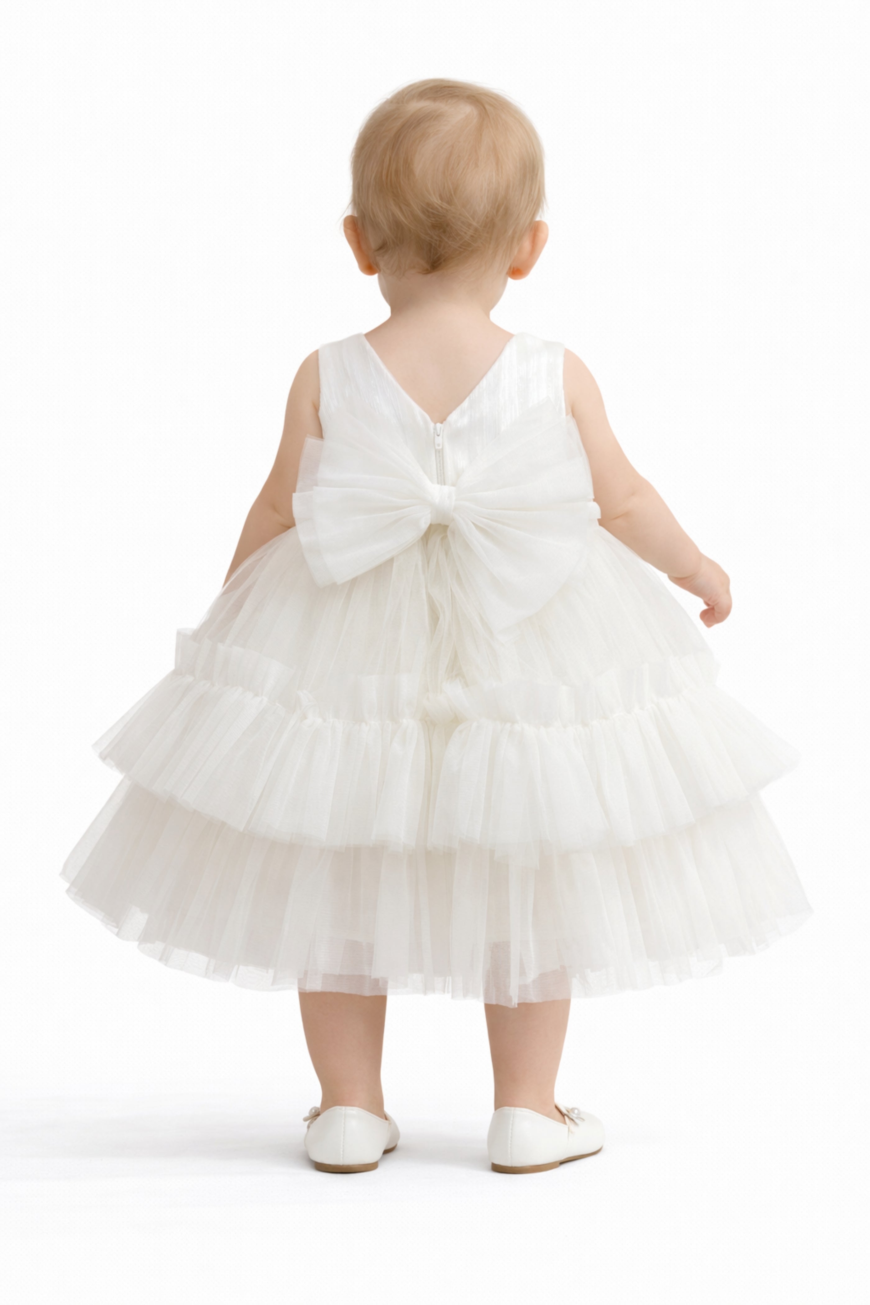 Abito Neonata Bianco Fiori