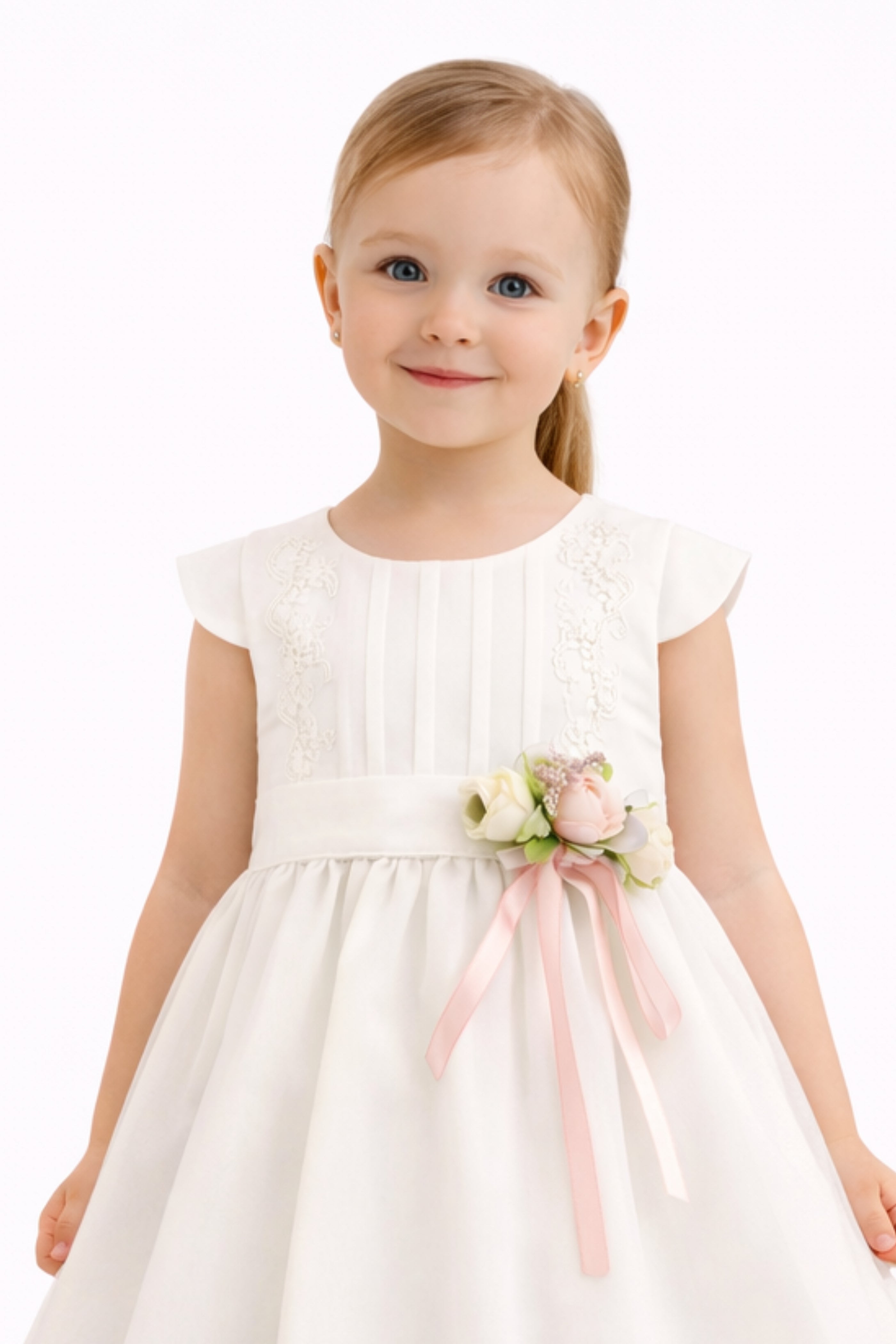 Abito Neonata e Bambina Elegante Bianco