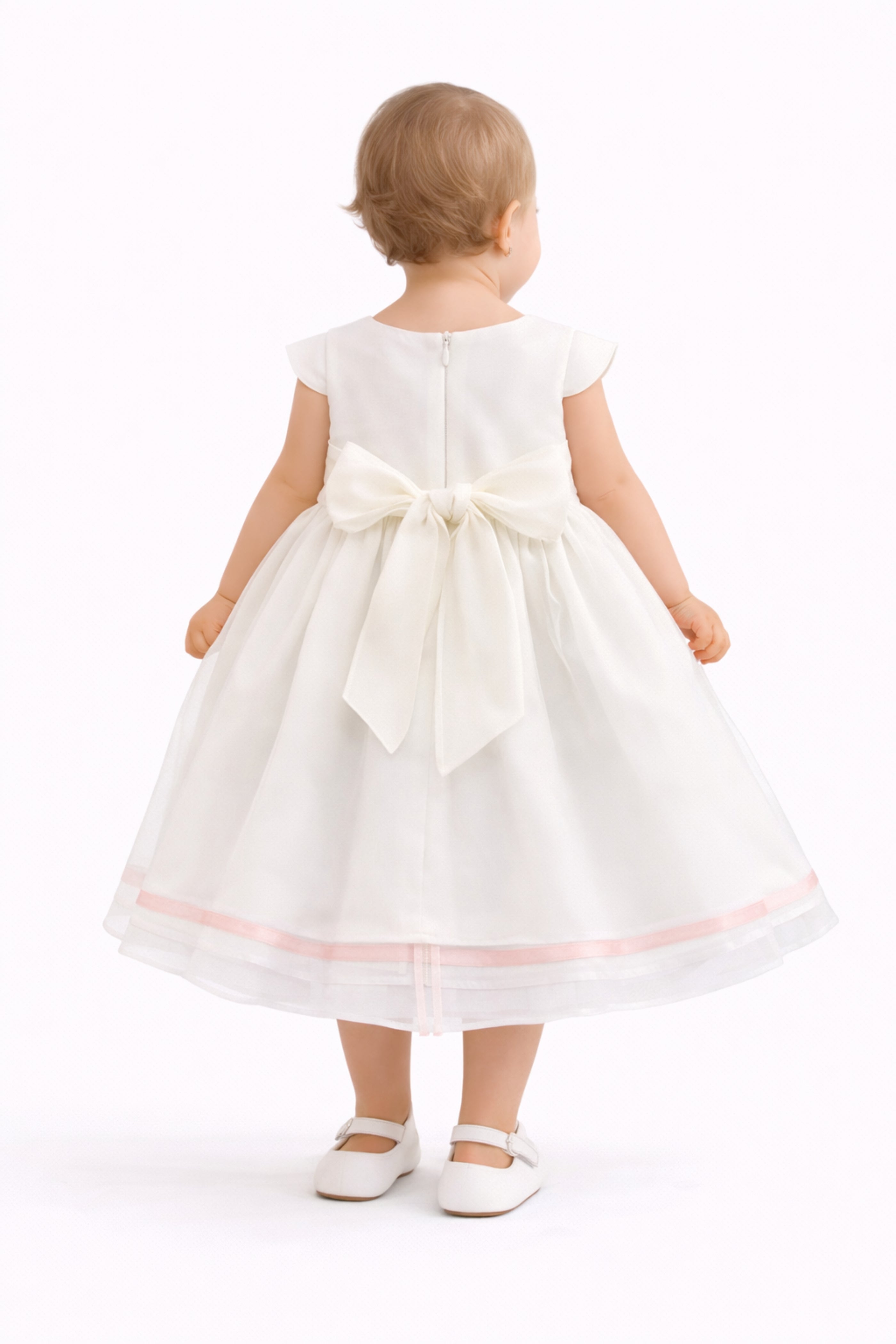 Abito Neonata e Bambina Elegante Bianco