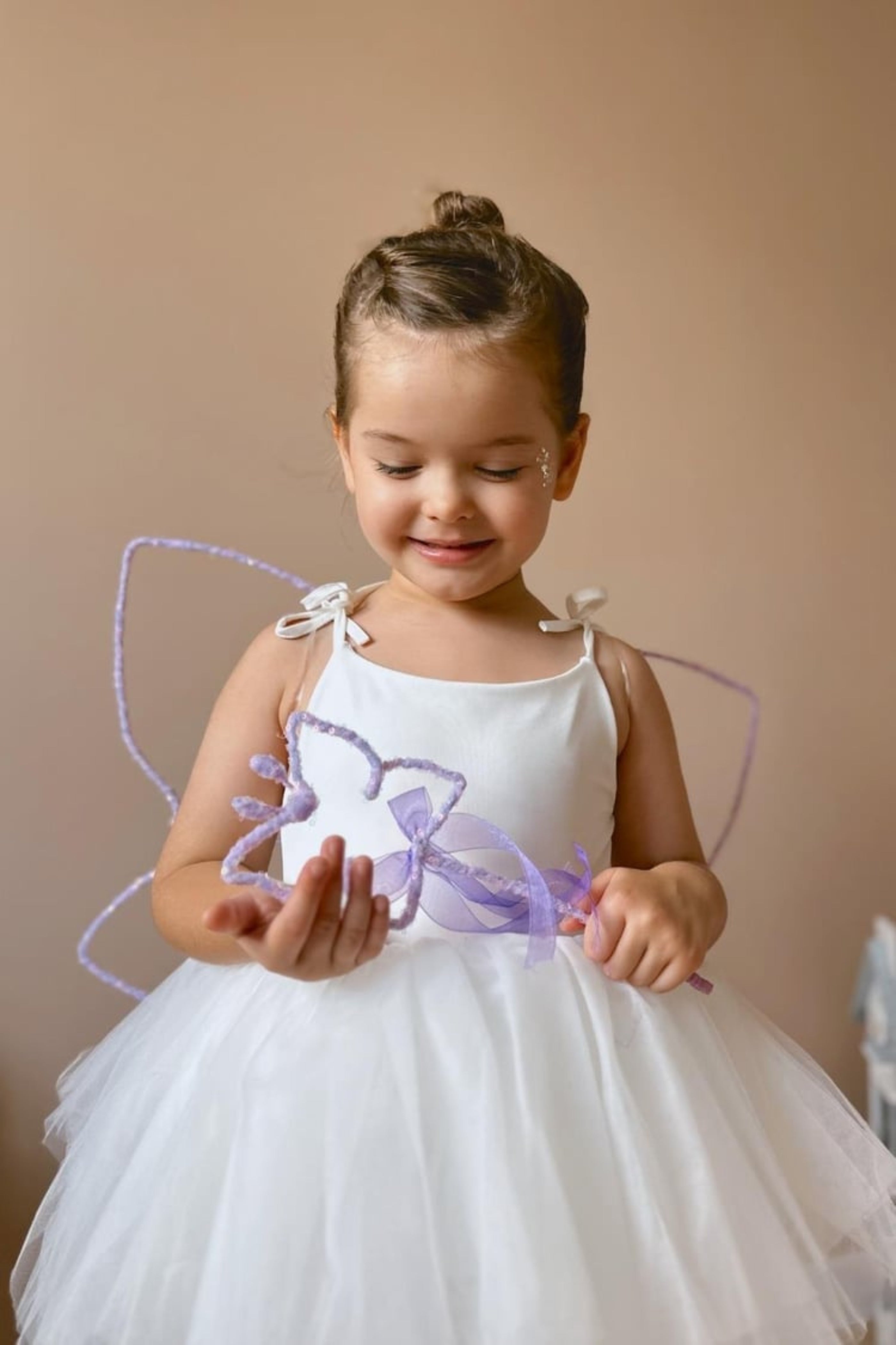 Ali di Fata Bambina Glicine Glitter