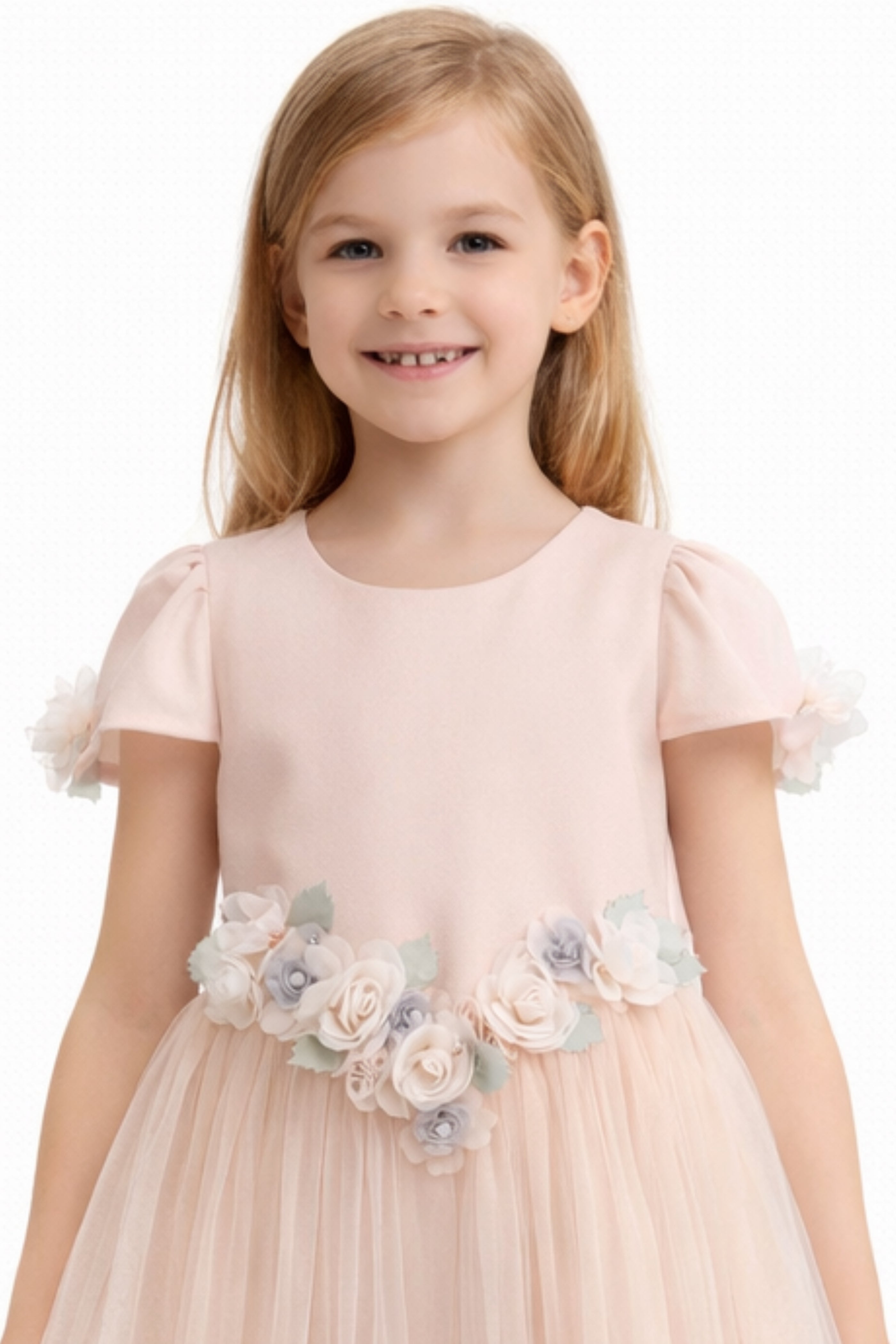 Abito Bambina Comunione Rosa