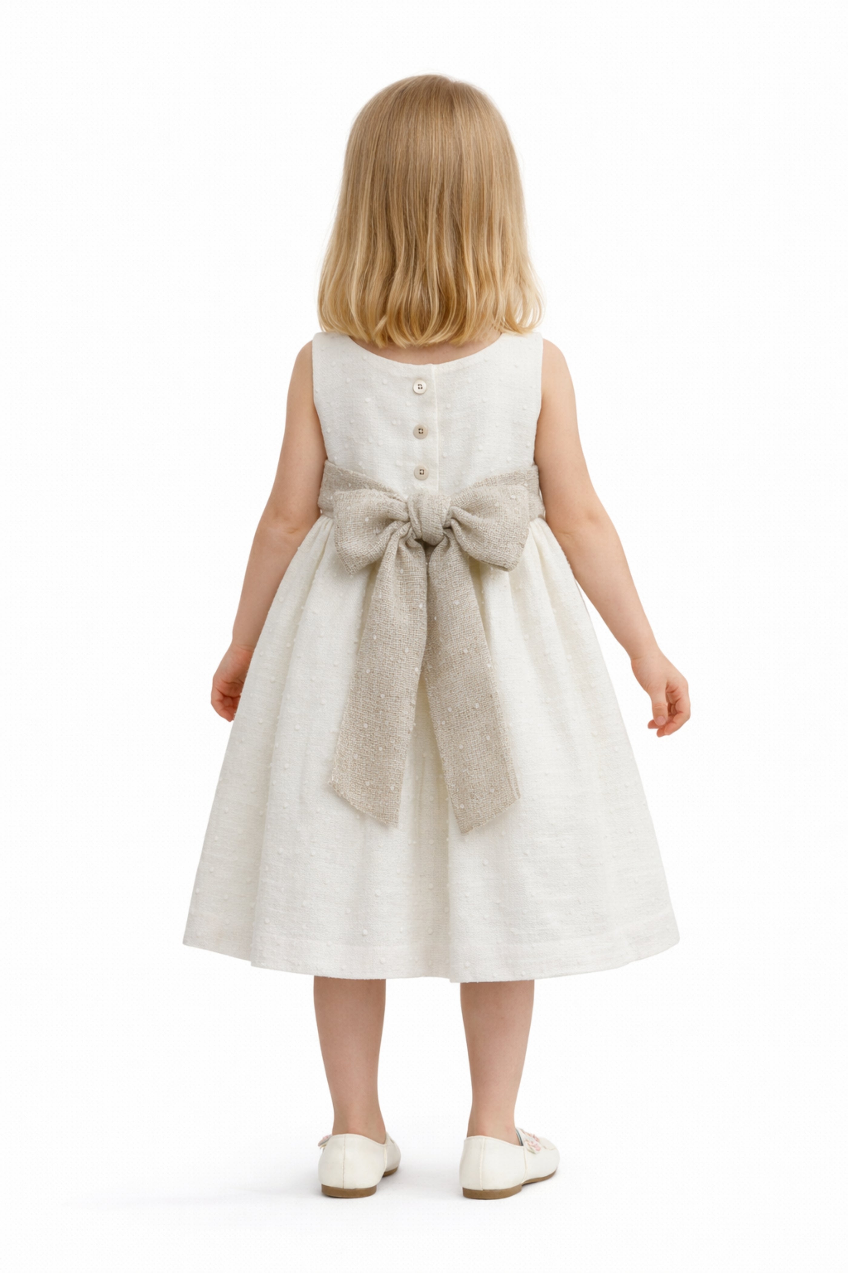 Abito Bambina Provenzale Panna