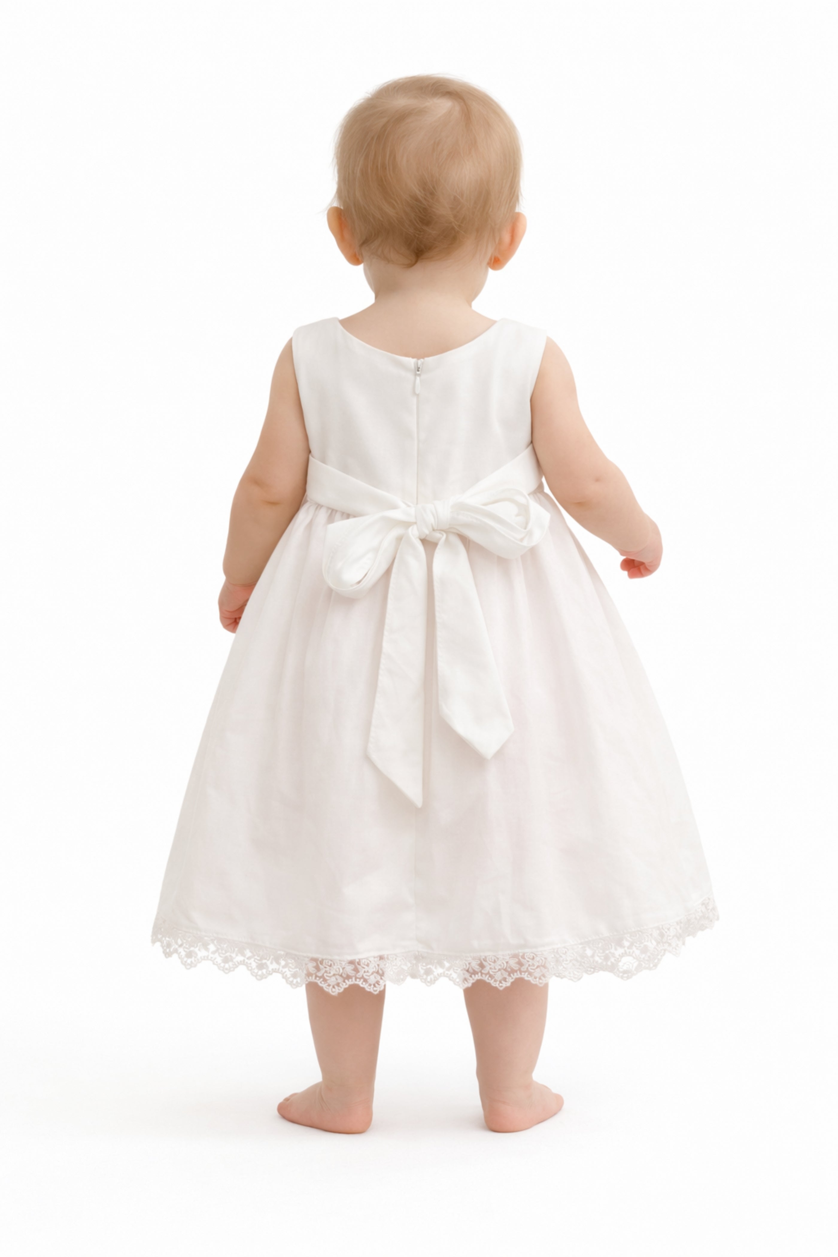Abito Neonata e Bambina Tulle Bianco