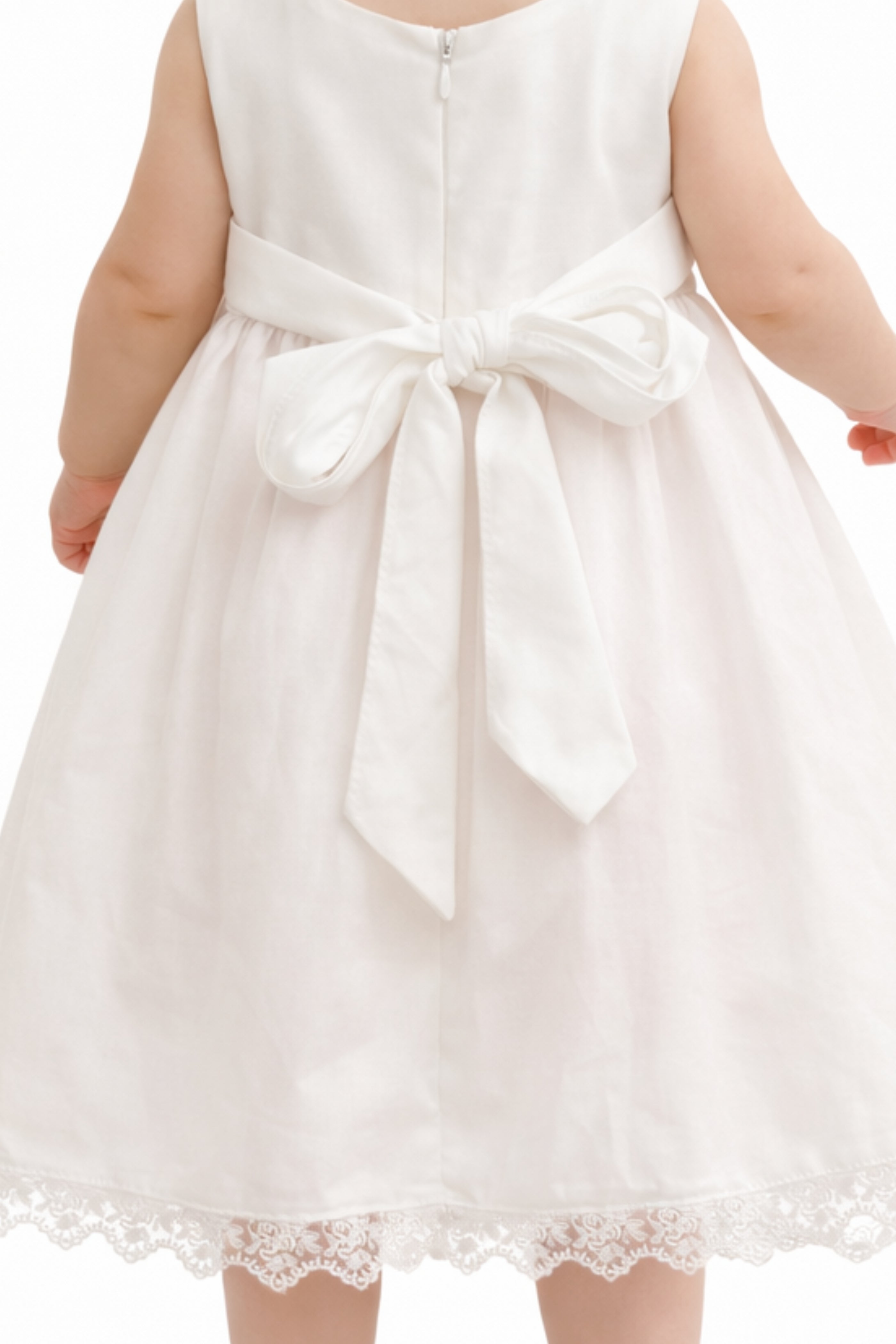 Abito Neonata e Bambina Tulle Bianco