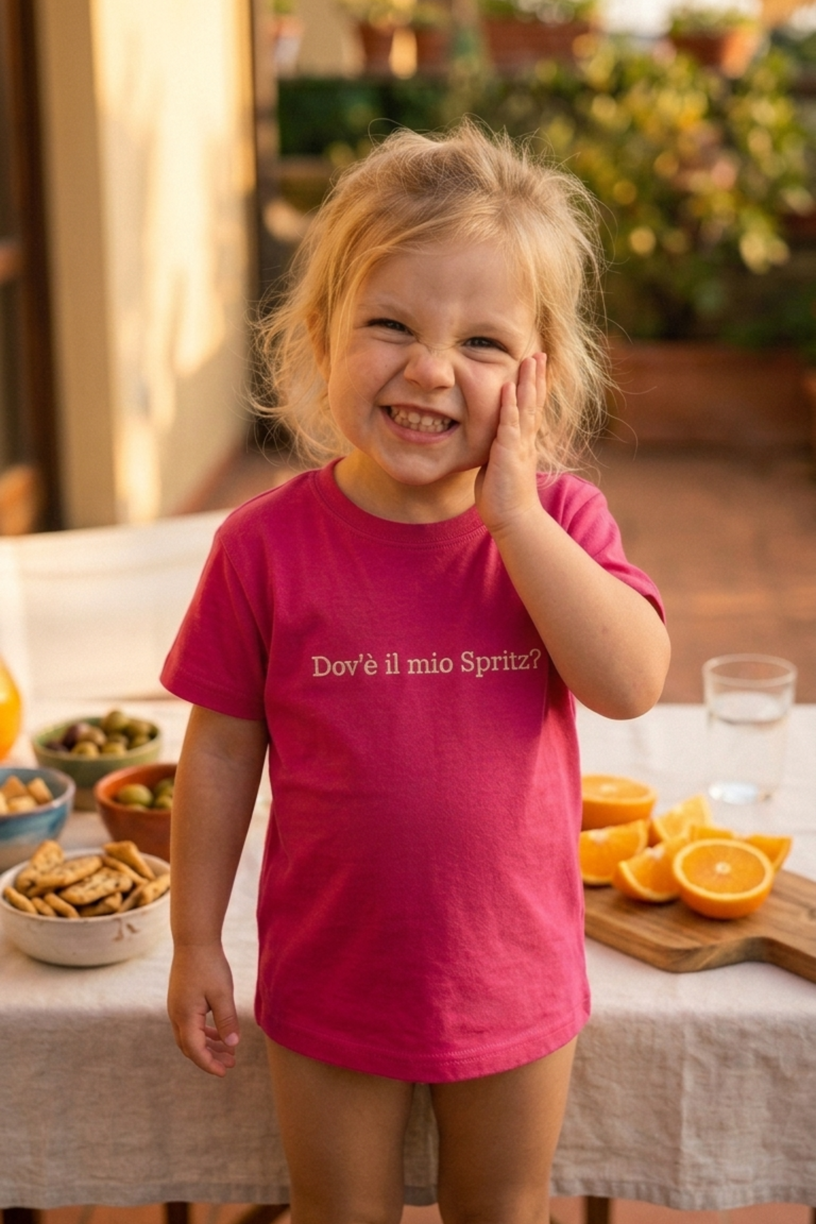 T-shirt Ricamata "Dov'è il mio spritz?"