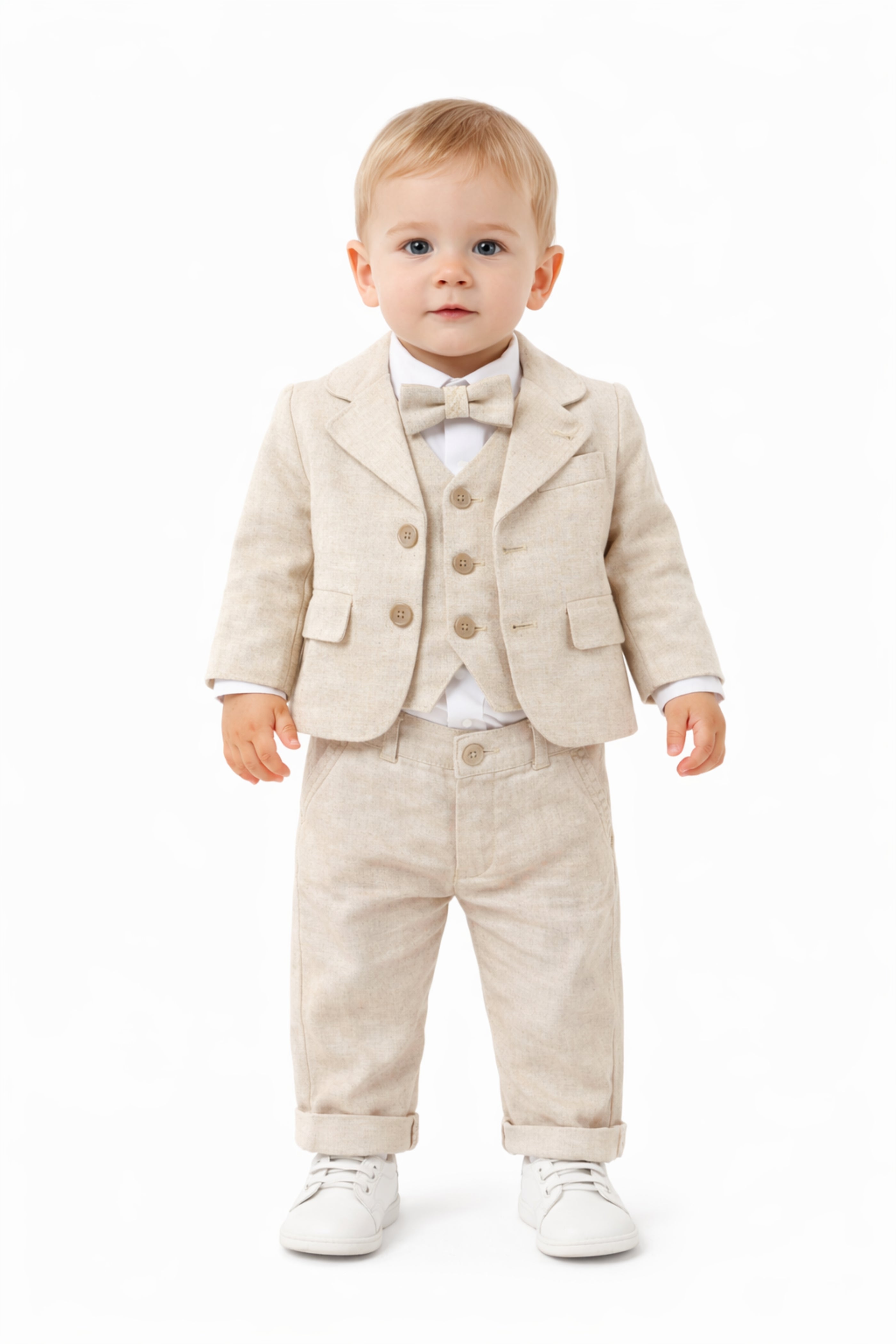 Pantalone Battesimo Bimbo Sabbia