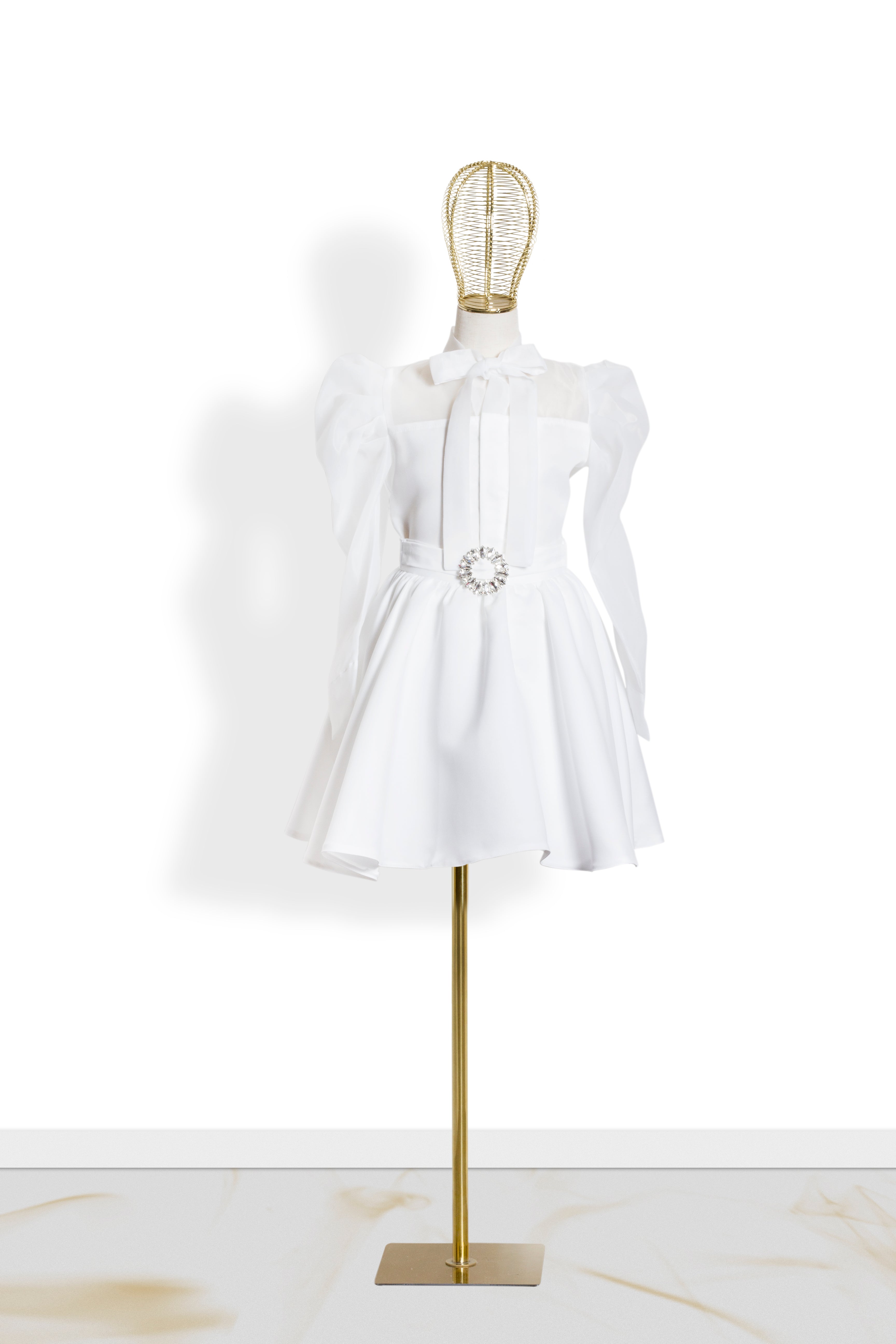 Coordinato Bambina Bianco Marilyn Chic '60