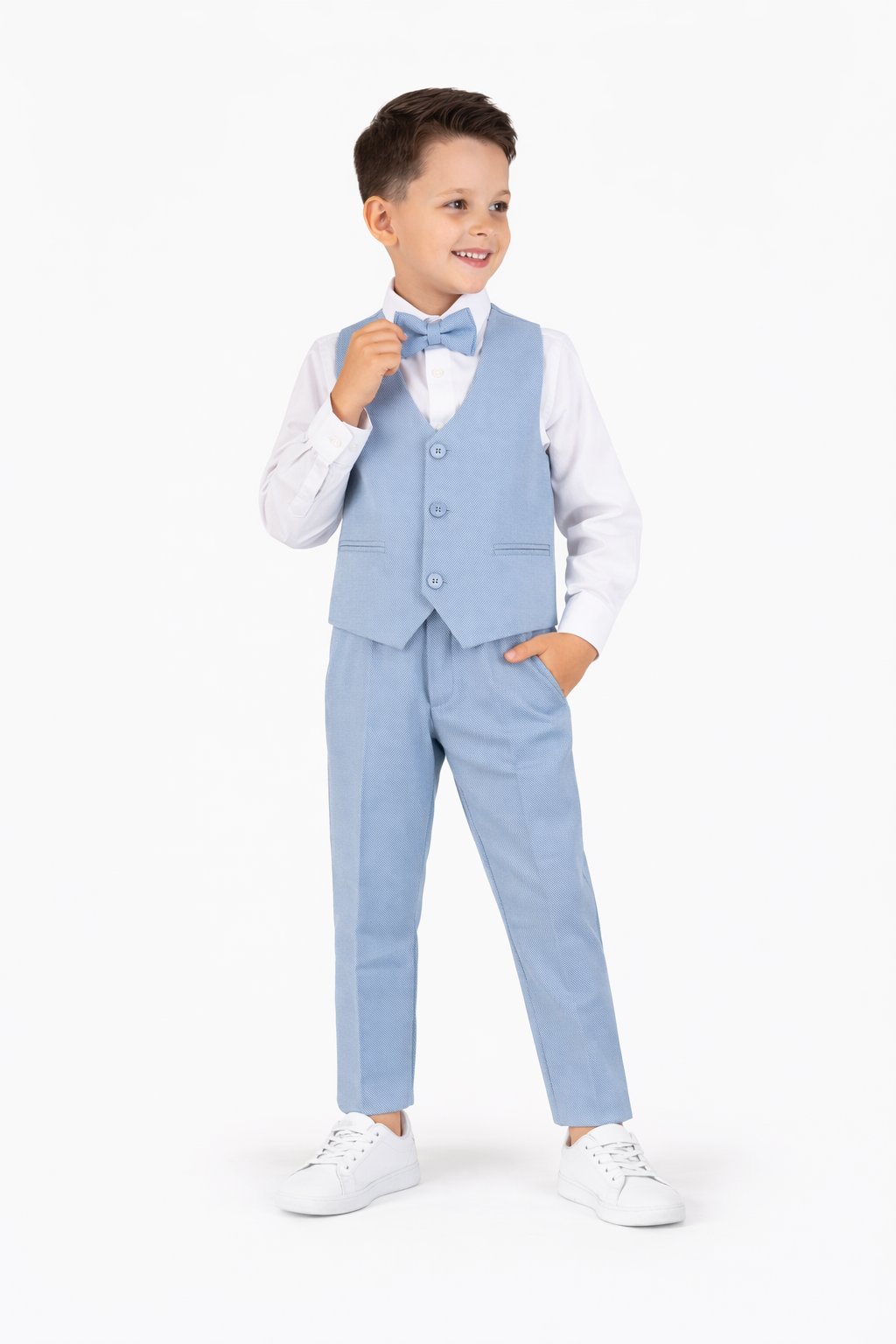 Completo Cerimonia Bambino Celeste