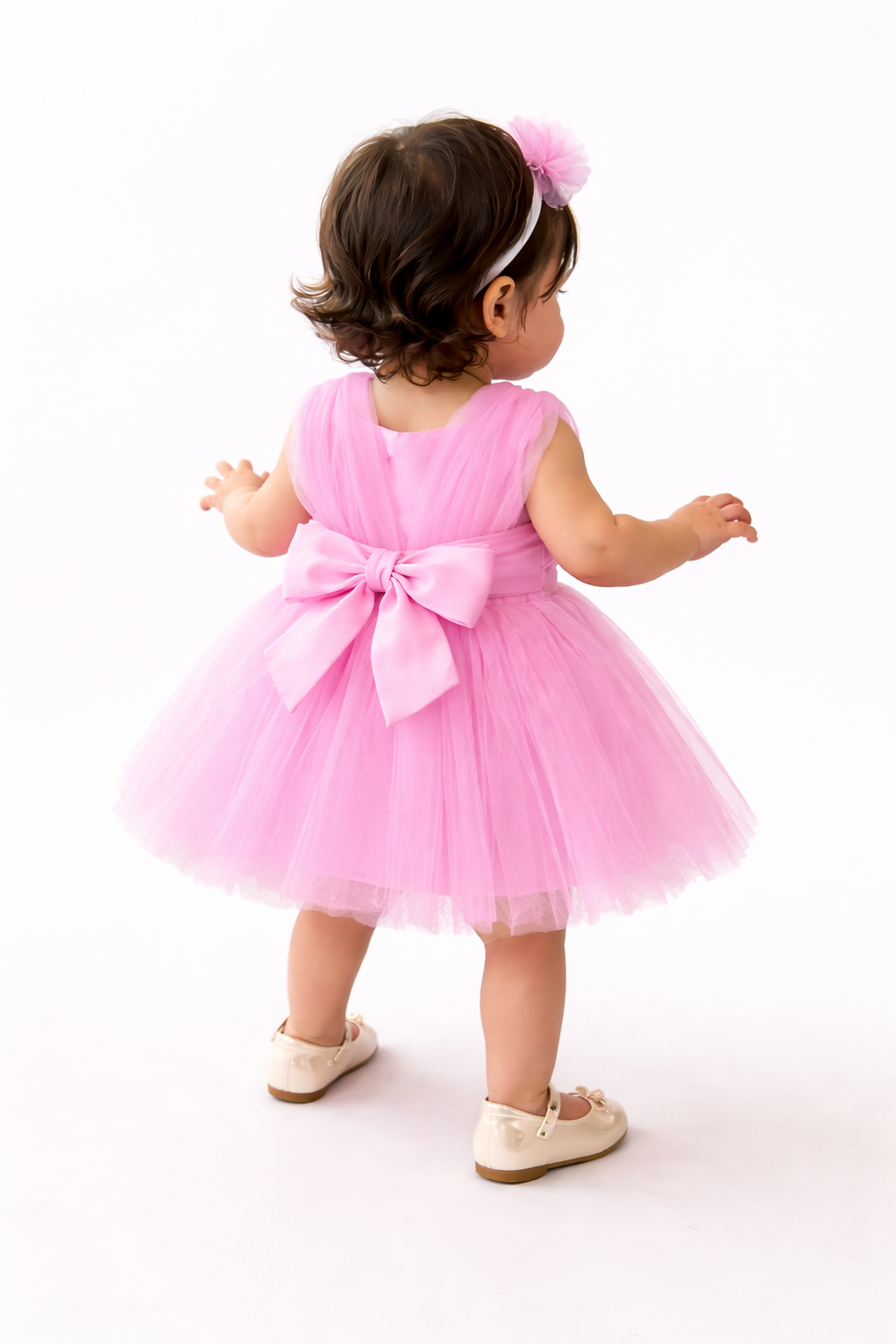 Pink Butterfly Baby Girl Dress